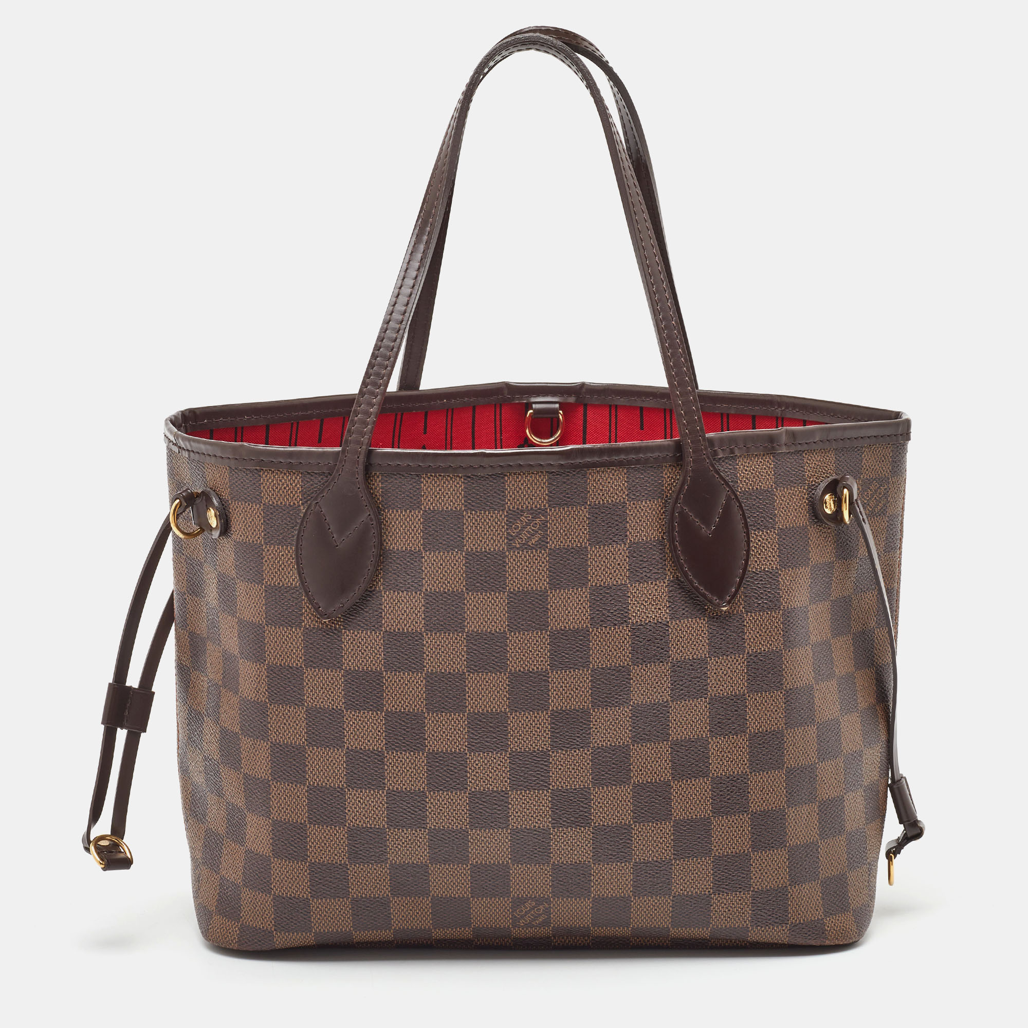 

Louis Vuitton Damier Ebene Canvas Neverfull PM Bag, Brown