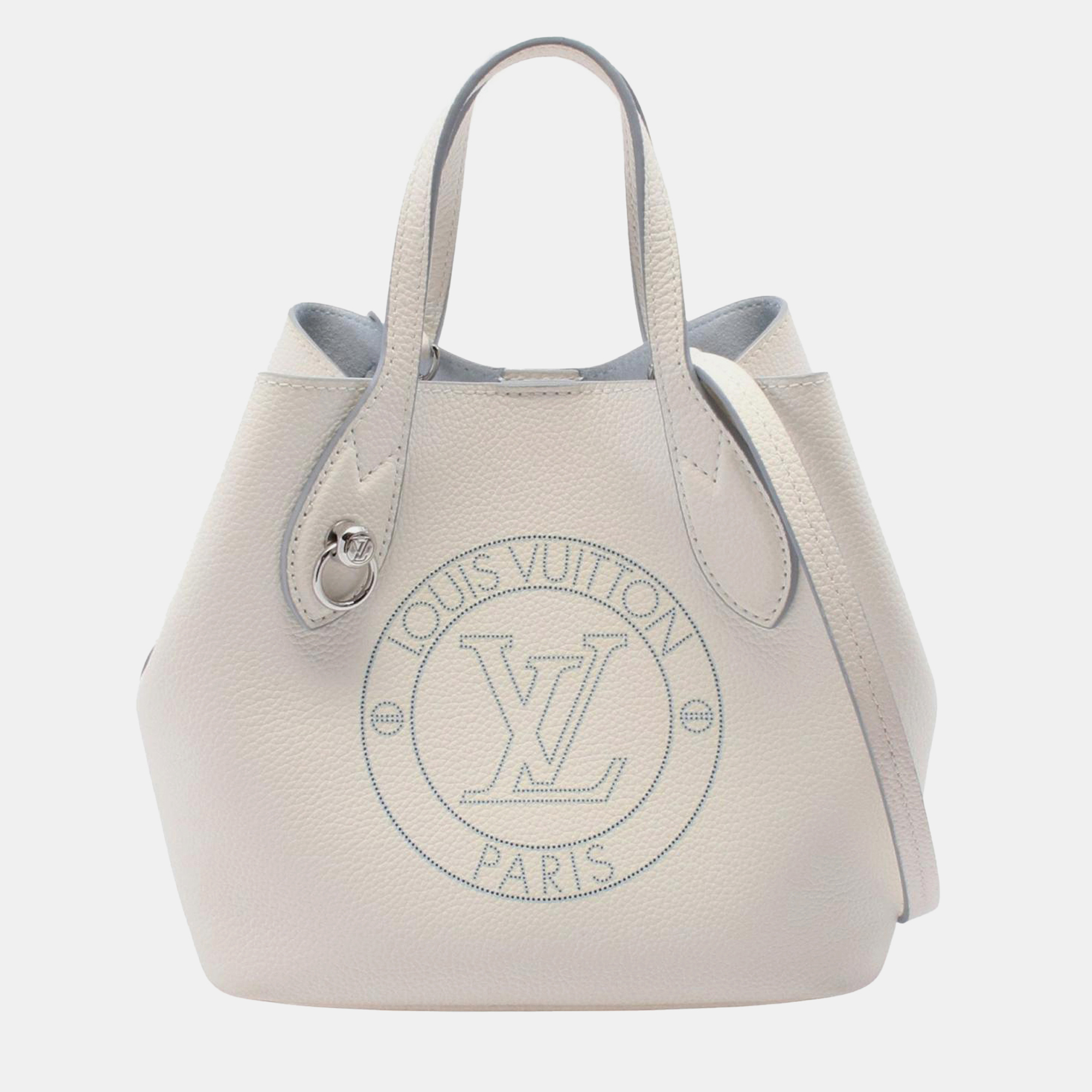 

Louis Vuitton White Mahina Perforated LV Circle Blossom PM