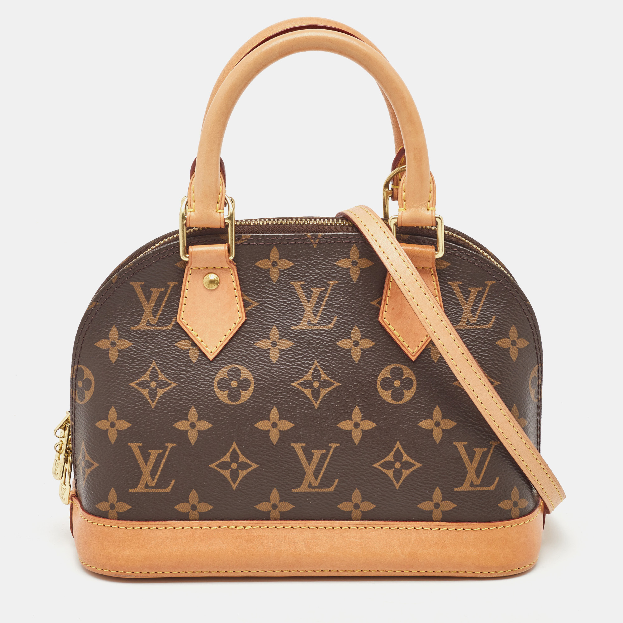 

Louis Vuitton Monogram Canvas Alma BB Bag, Brown
