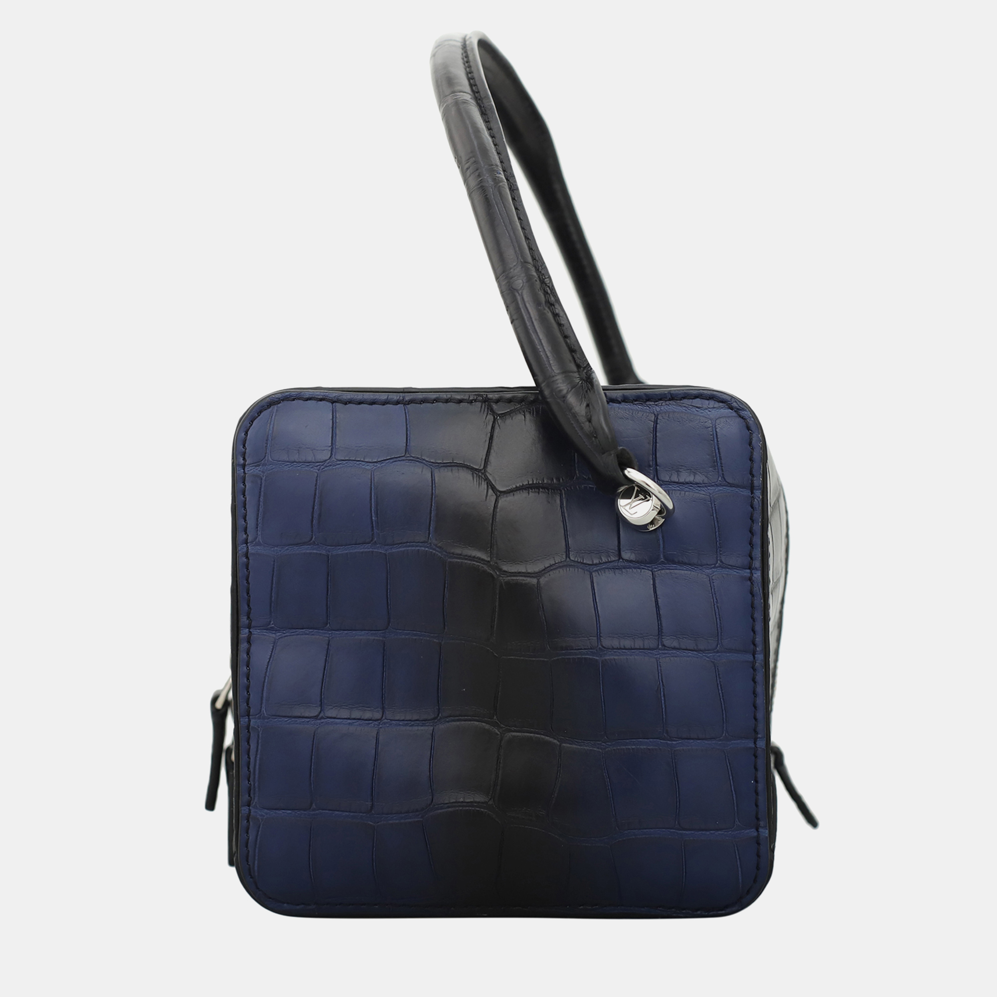 

Louis Vuitton Alligator Square Bag, Black