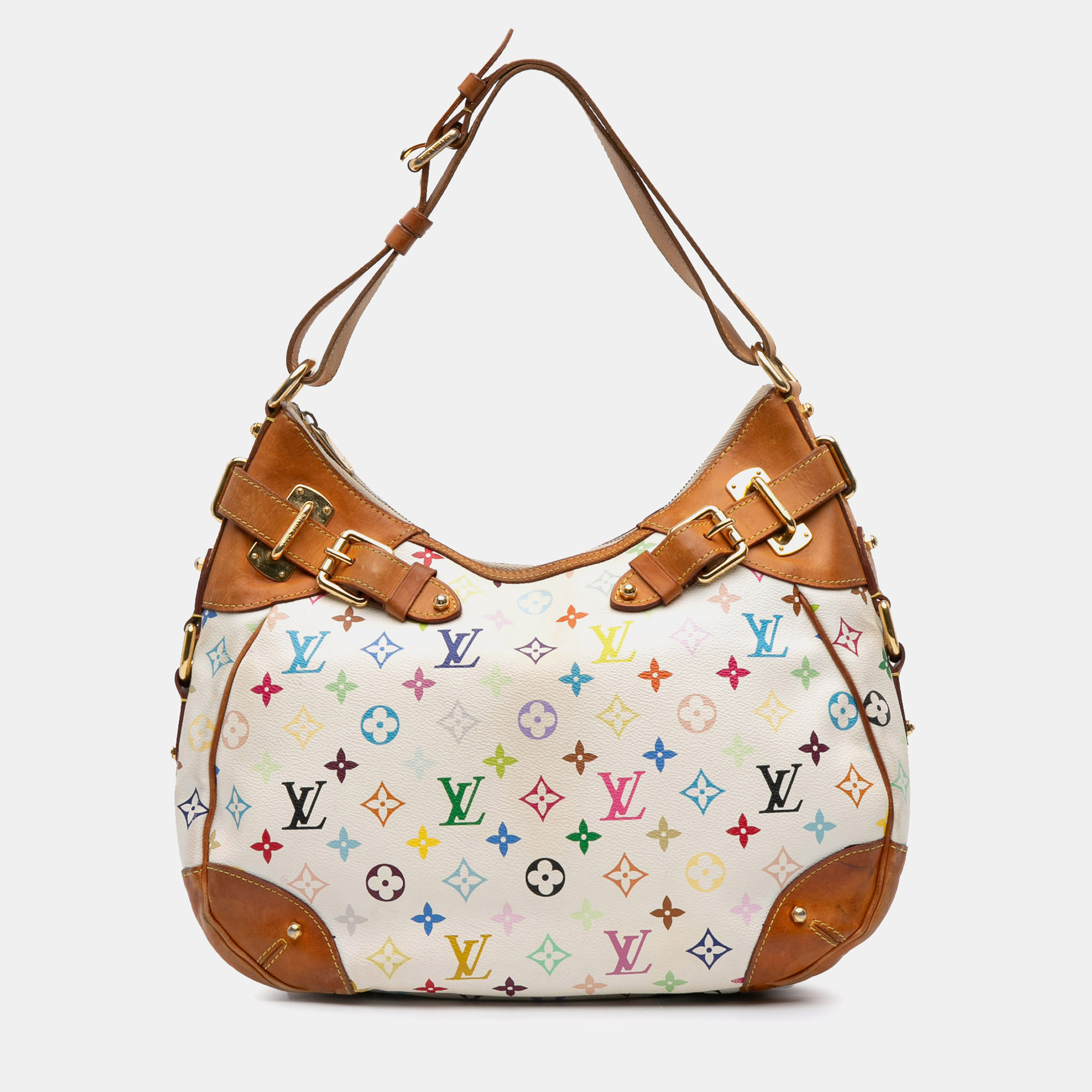 

Louis Vuitton Brown/White Monogram Multicolore Greta