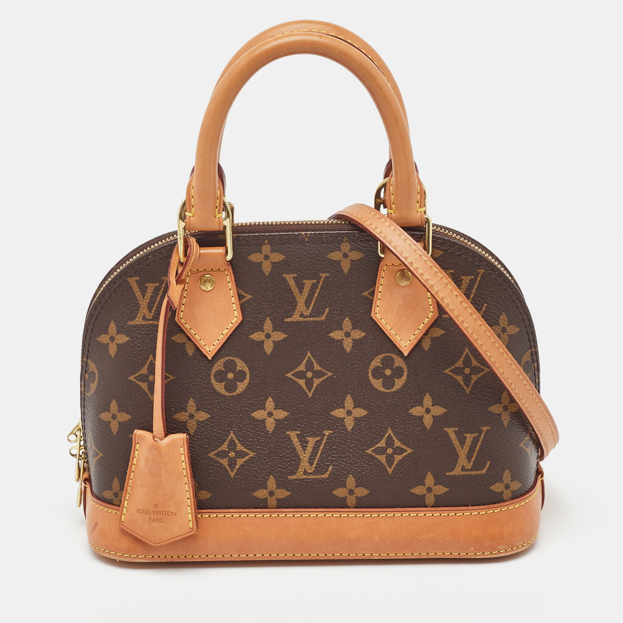 

Louis Vuitton Monogram Canvas Alma BB Bag, Brown