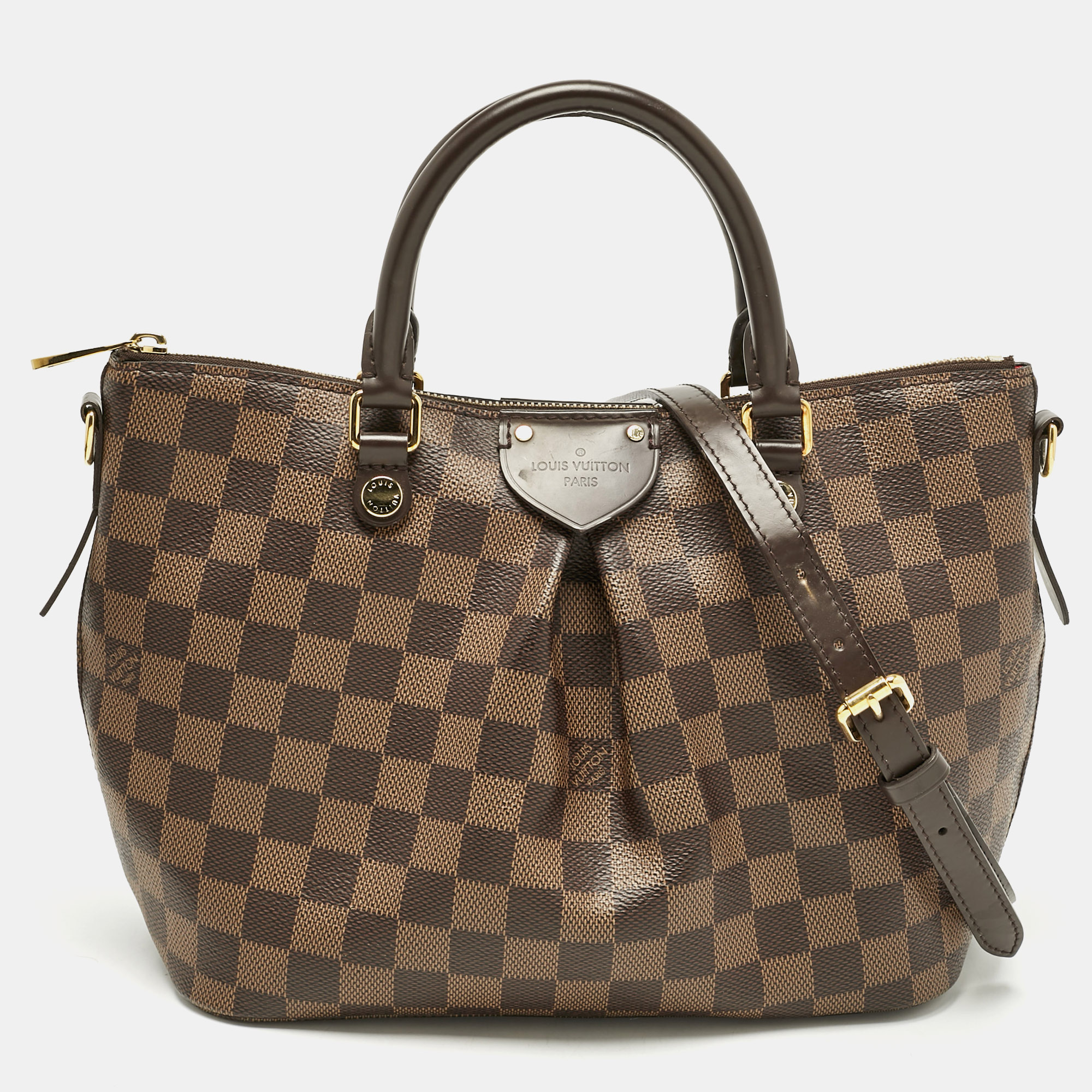 

Louis Vuitton Damier Ebene Canvas PM Siena Bag, Brown
