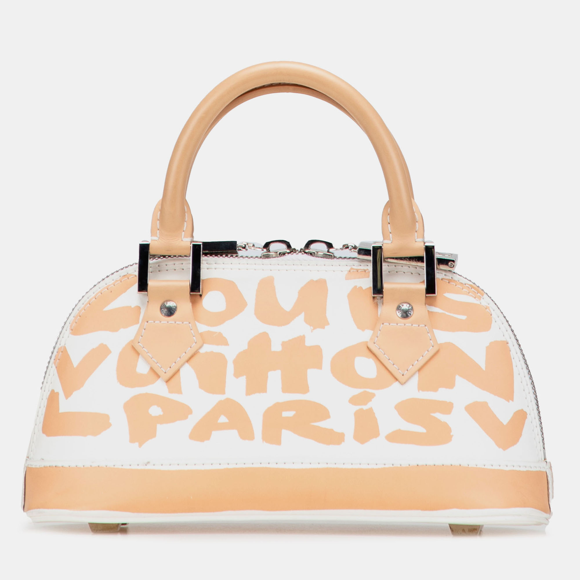 

Louis Vuitton Beige/White Stephen Sprouse Graffiti Alma PM Bag