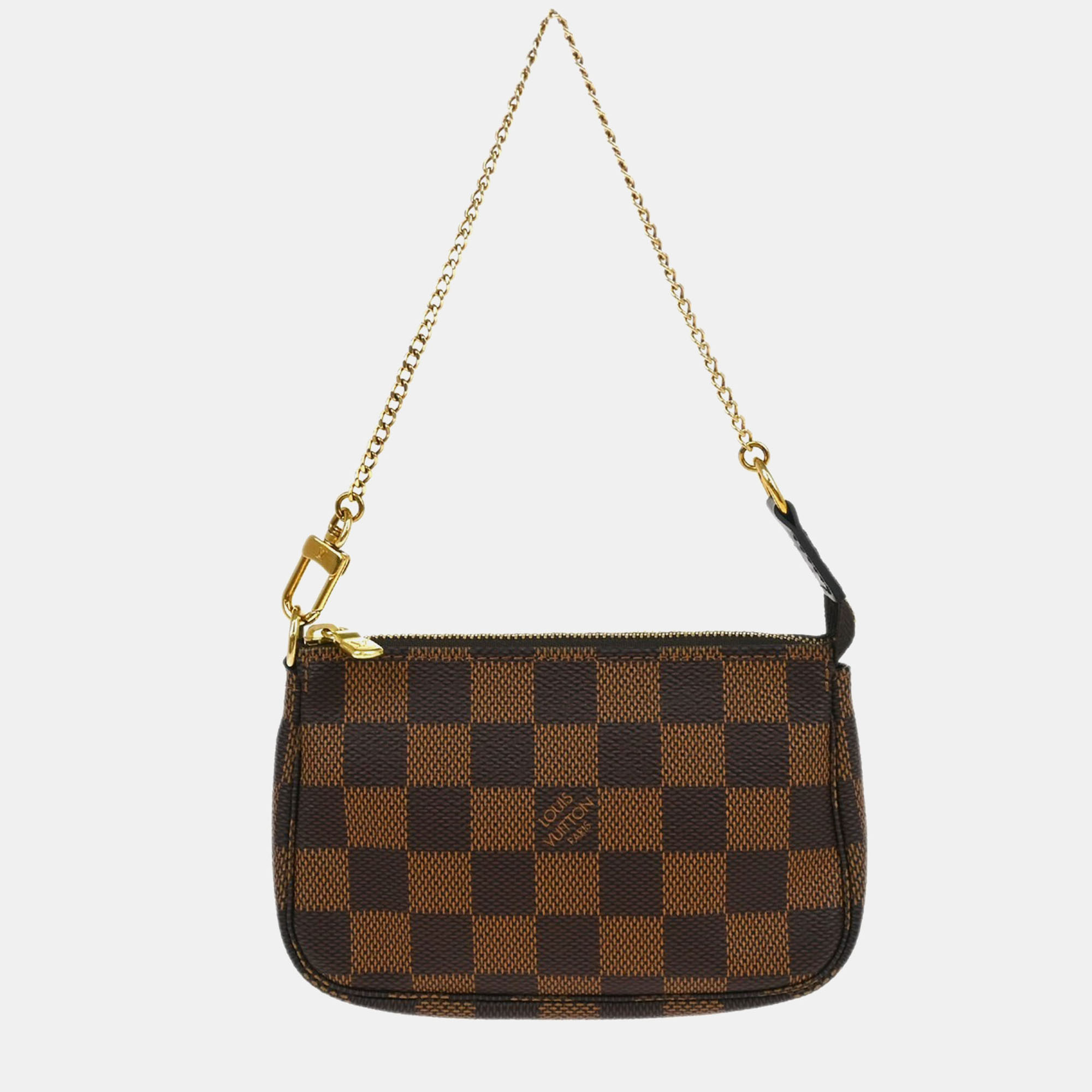 

Louis Vuitton Mini Pochette Accessoires Brown Damier Canvas Handbag
