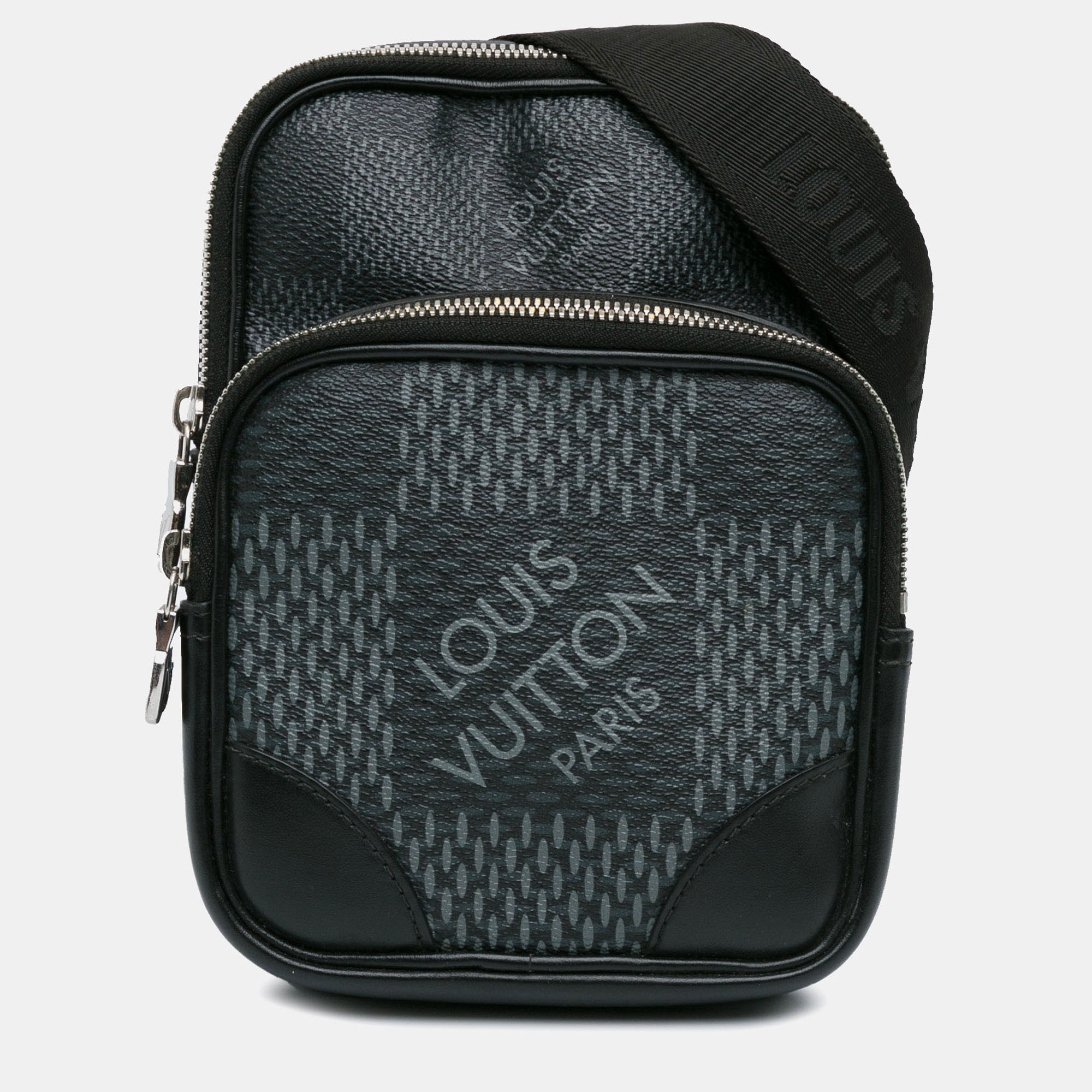 

Louis Vuitton Black Damier Graphite 3D Amazone Sling Bag