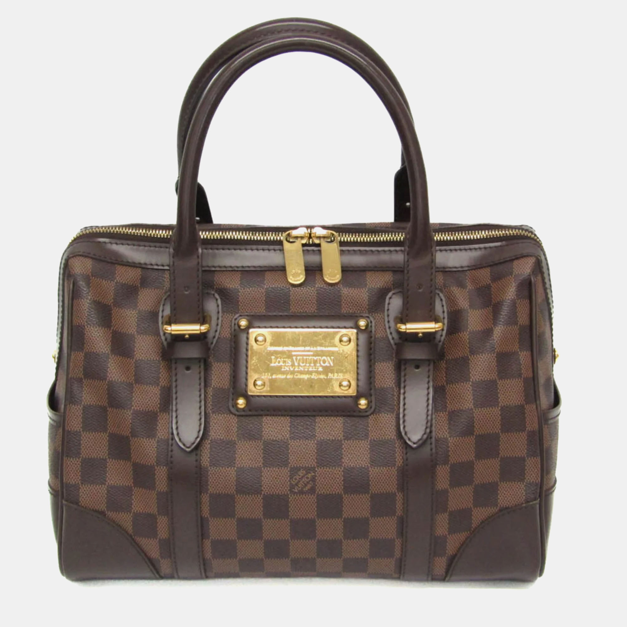 

Louis Vuitton Berkeley Damier Ebene Coated Canvas Shoulder Bag, Brown