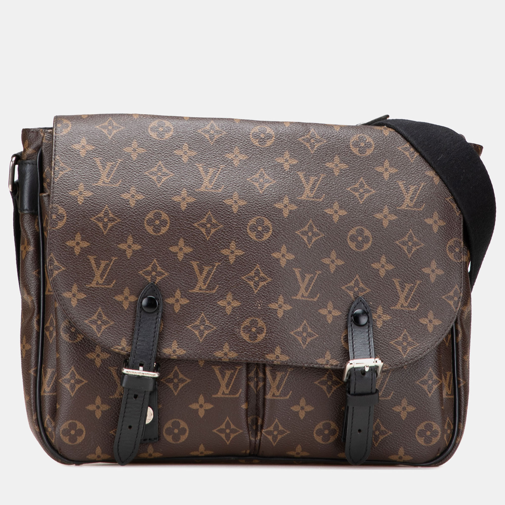 Pre-owned Louis Vuitton Brown Monogram Macassar Christopher Messenger