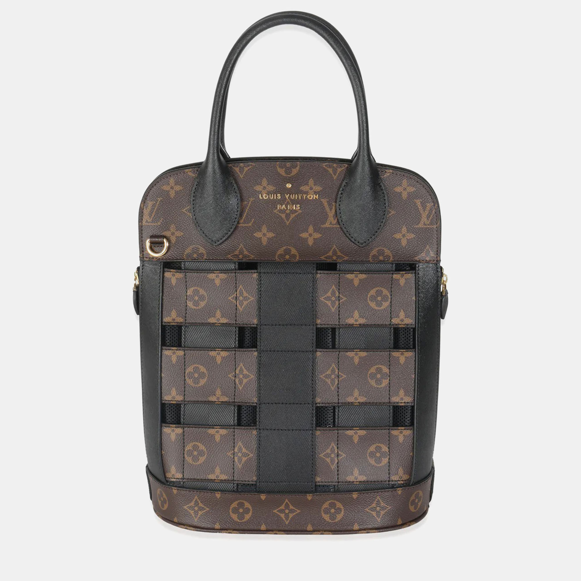 

Louis Vuitton Black Monogram Canvas Tressage Bag