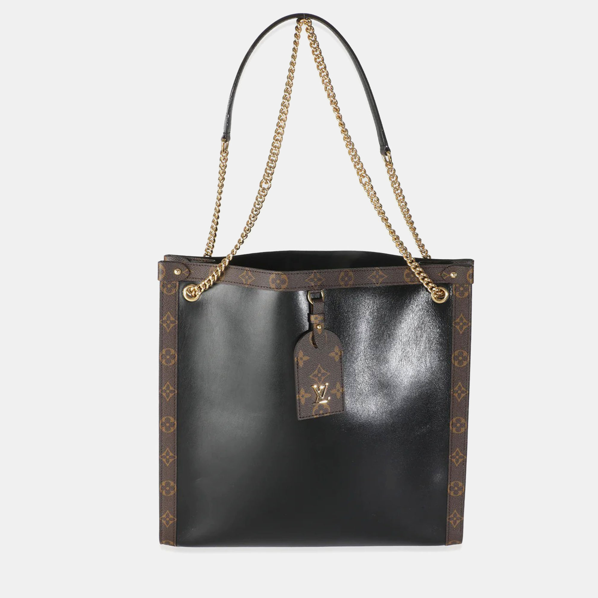 

Louis Vuitton Black Calfskin Monogram Canvas Nova MM LV Vibe