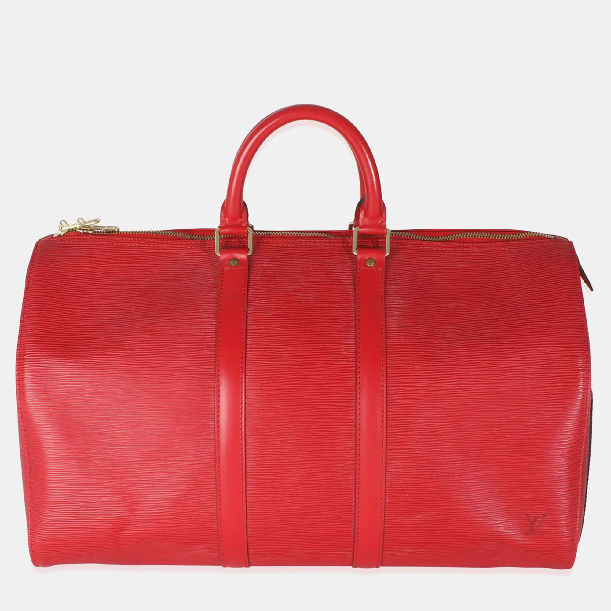 

Louis Vuitton Vintage Red Epi Leather Keepall 45 Bag
