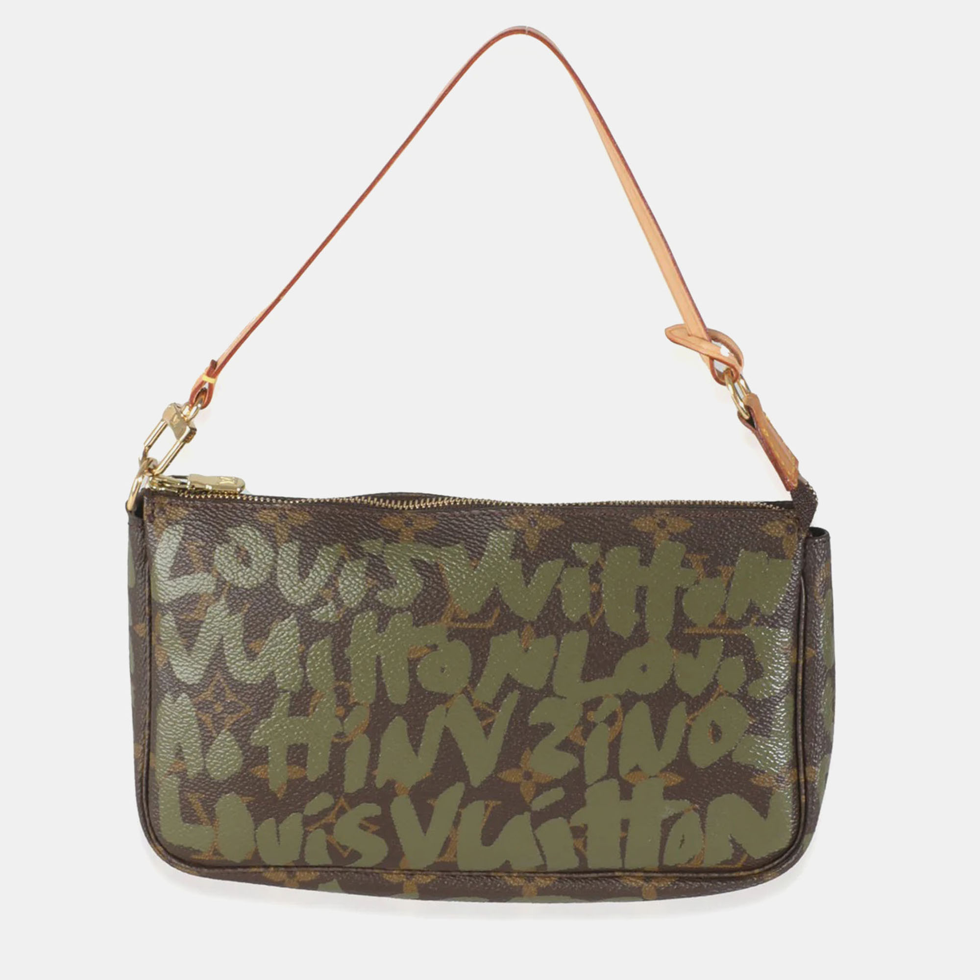 

Louis Vuitton x Stephen Sprouse Monogram Canvas Graffiti Pochette Accessories, Brown