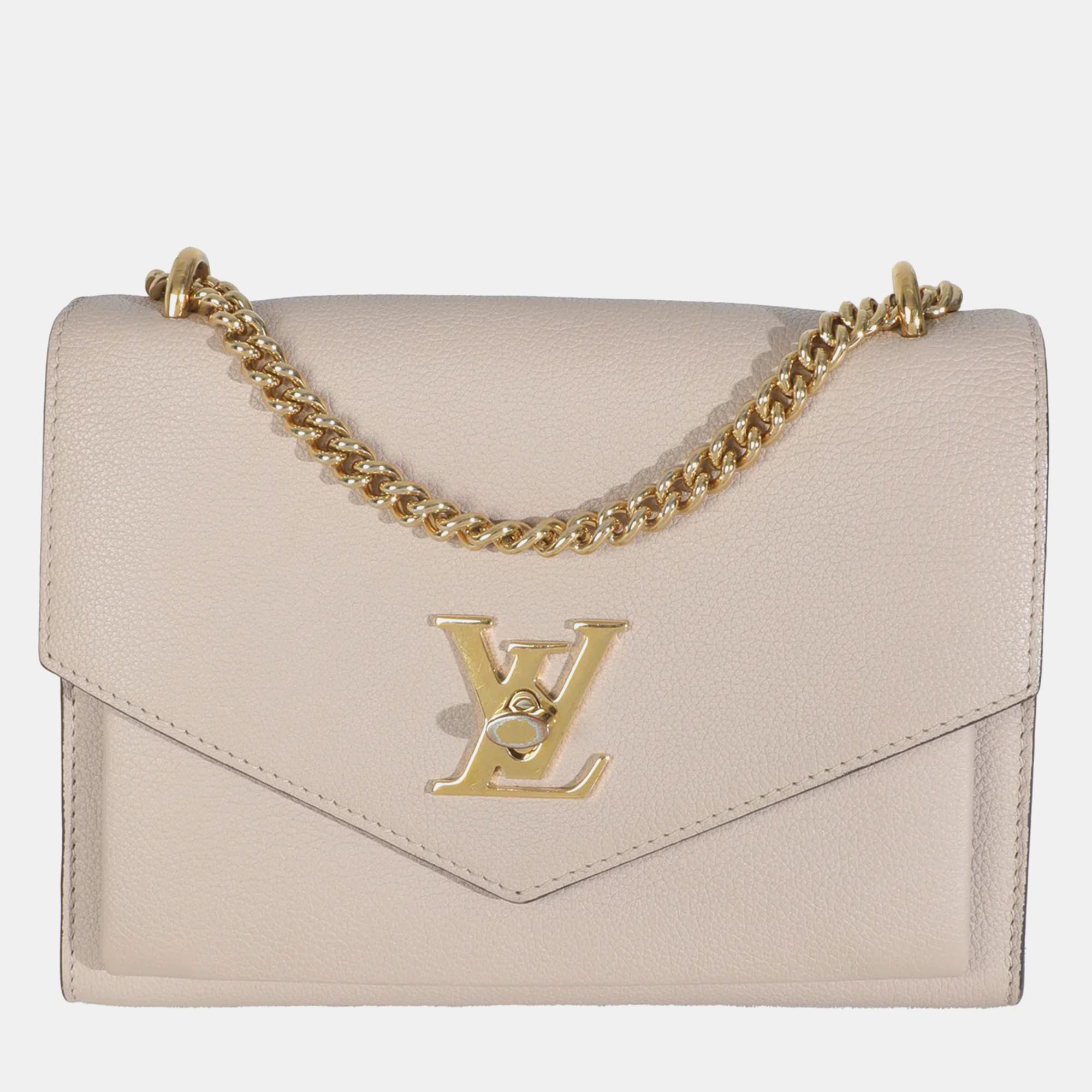 

Louis Vuitton Pink Calfskin Mylockme Chain Bag BB Bag