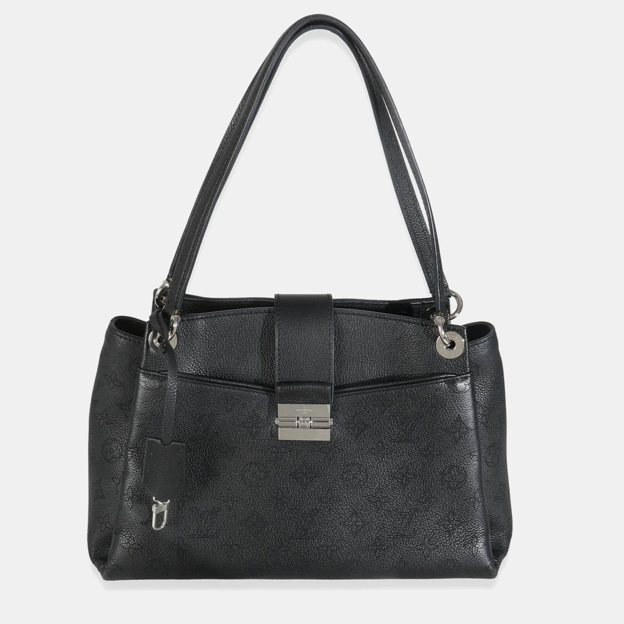 

Louis Vuitton Black Monogram Mahina Sevres Bag