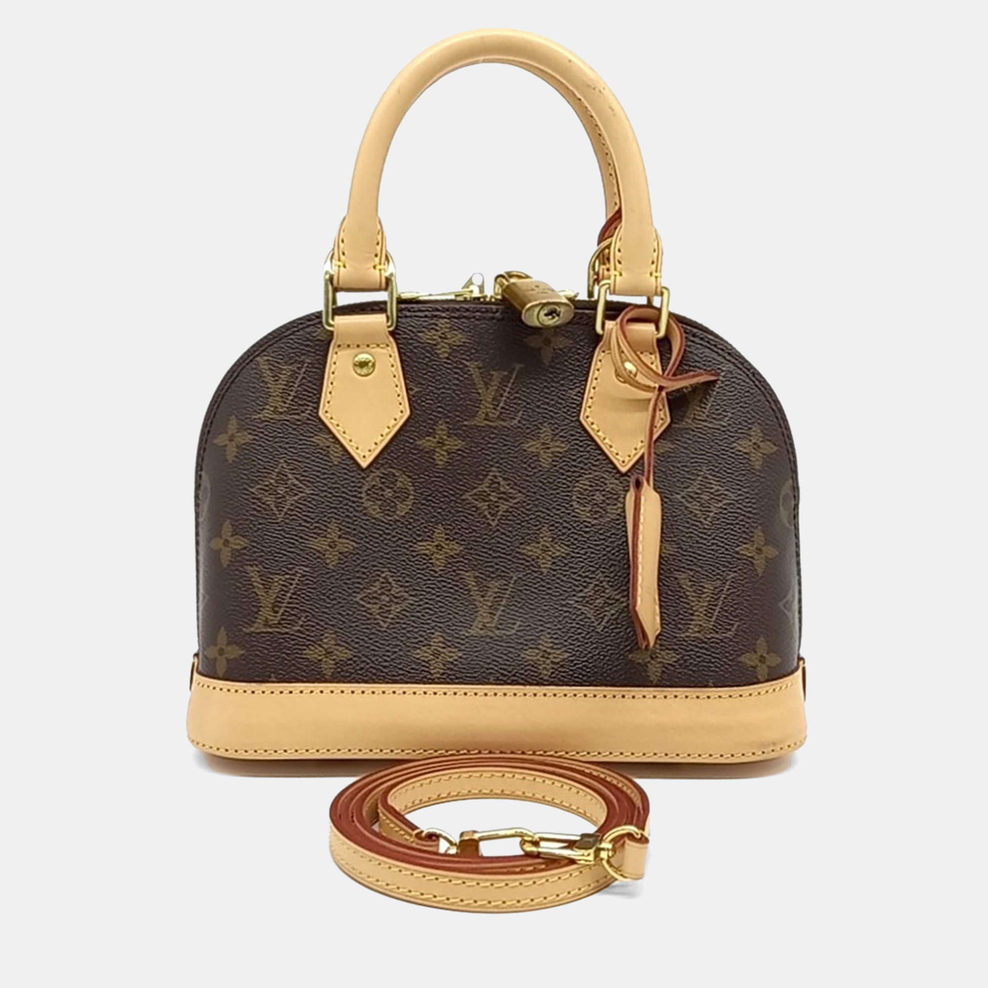 

Louis Vuitton Brown Coated Canvas Monogram Alma BB