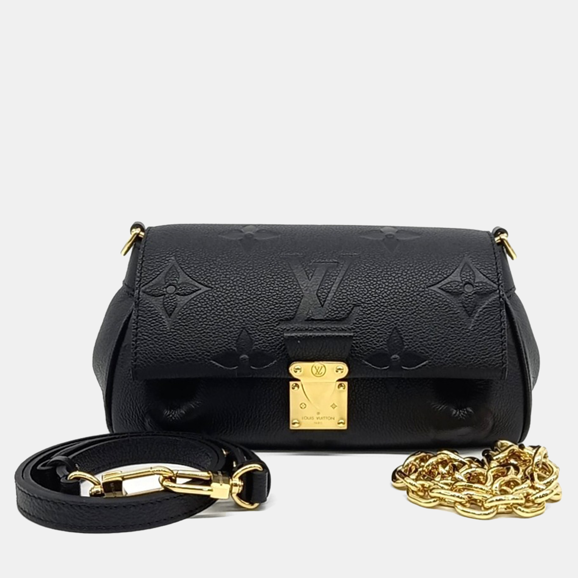 

Louis Vuitton Black Leather Empreinte Favorite
