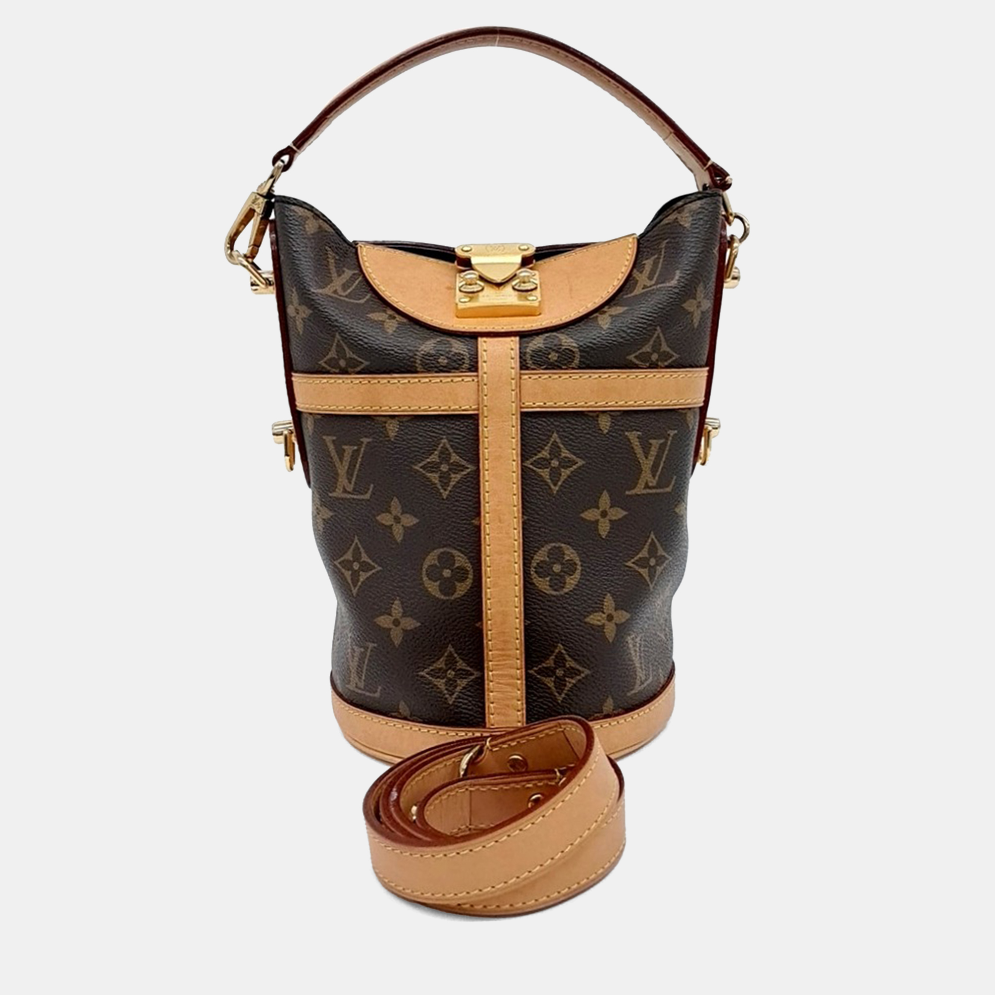 

Louis Vuitton Brown Coated Canvas Monogram Duffle Bag