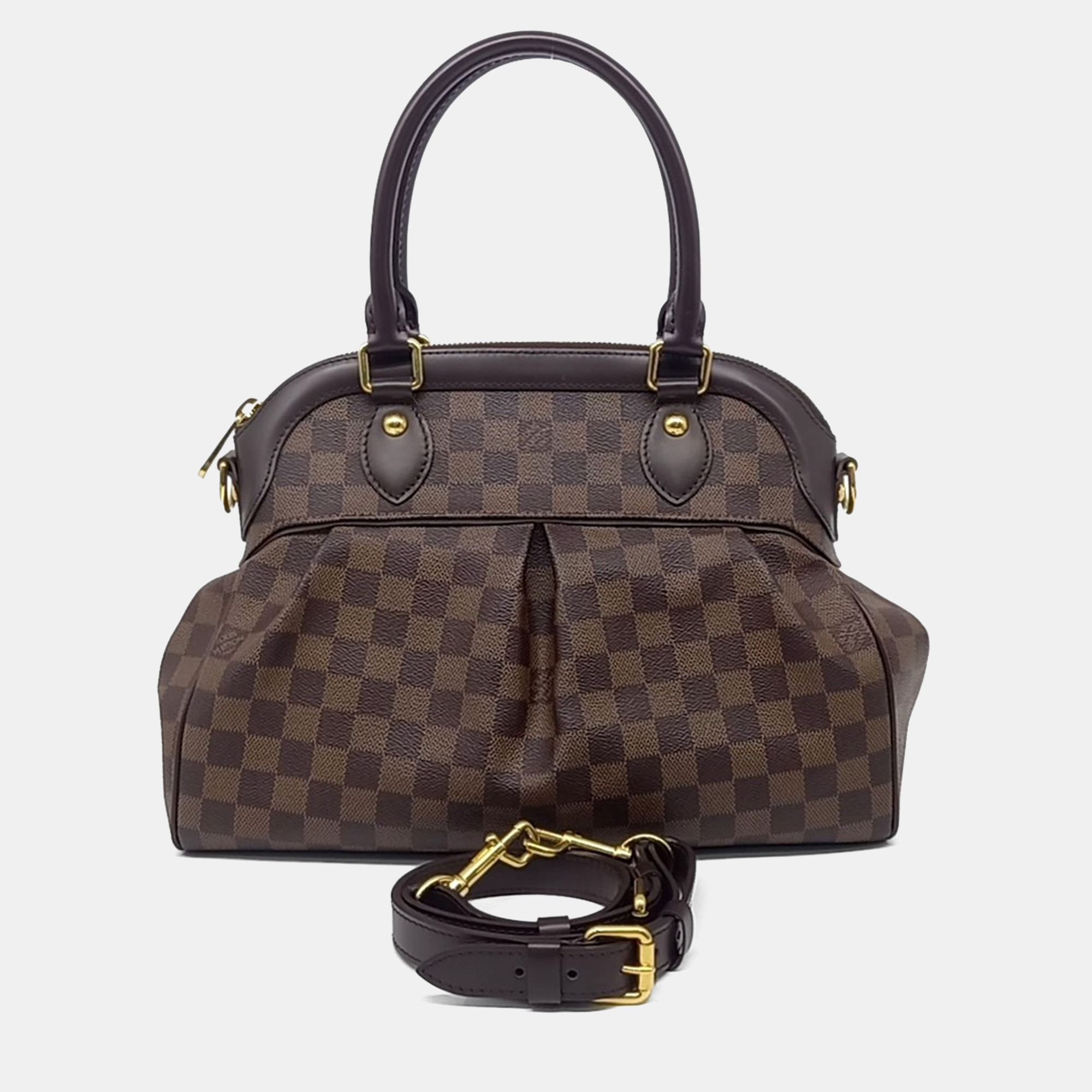 

Louis Vuitton Brown Coated Canvas Damier Trevi PM