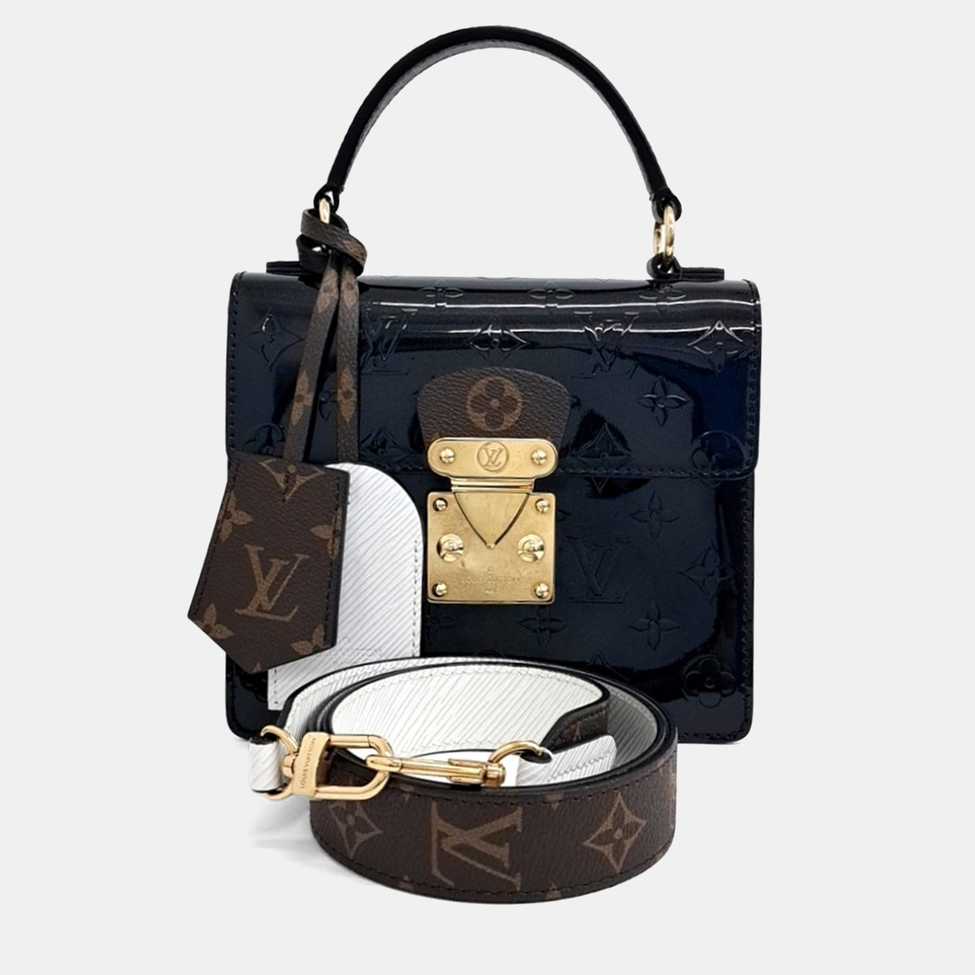 

Louis Vuitton Black Vernis Leather Spring Street Bag