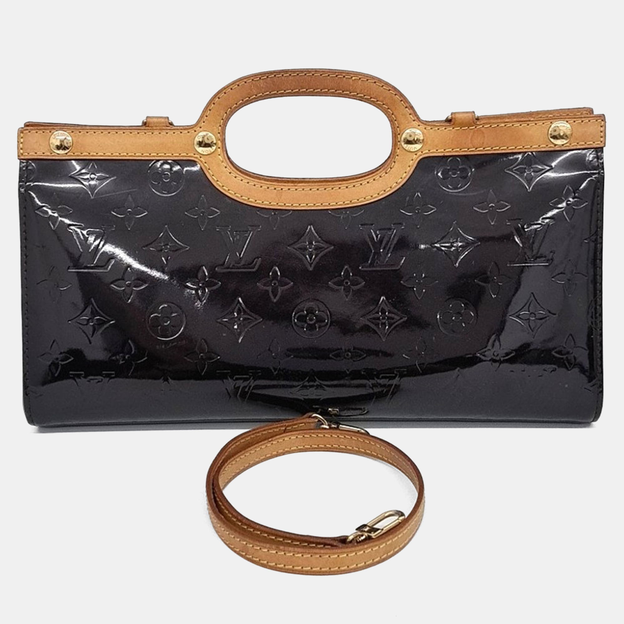 

Louis Vuitton Burgundy Patent Leather Vernis Roxbury Drive