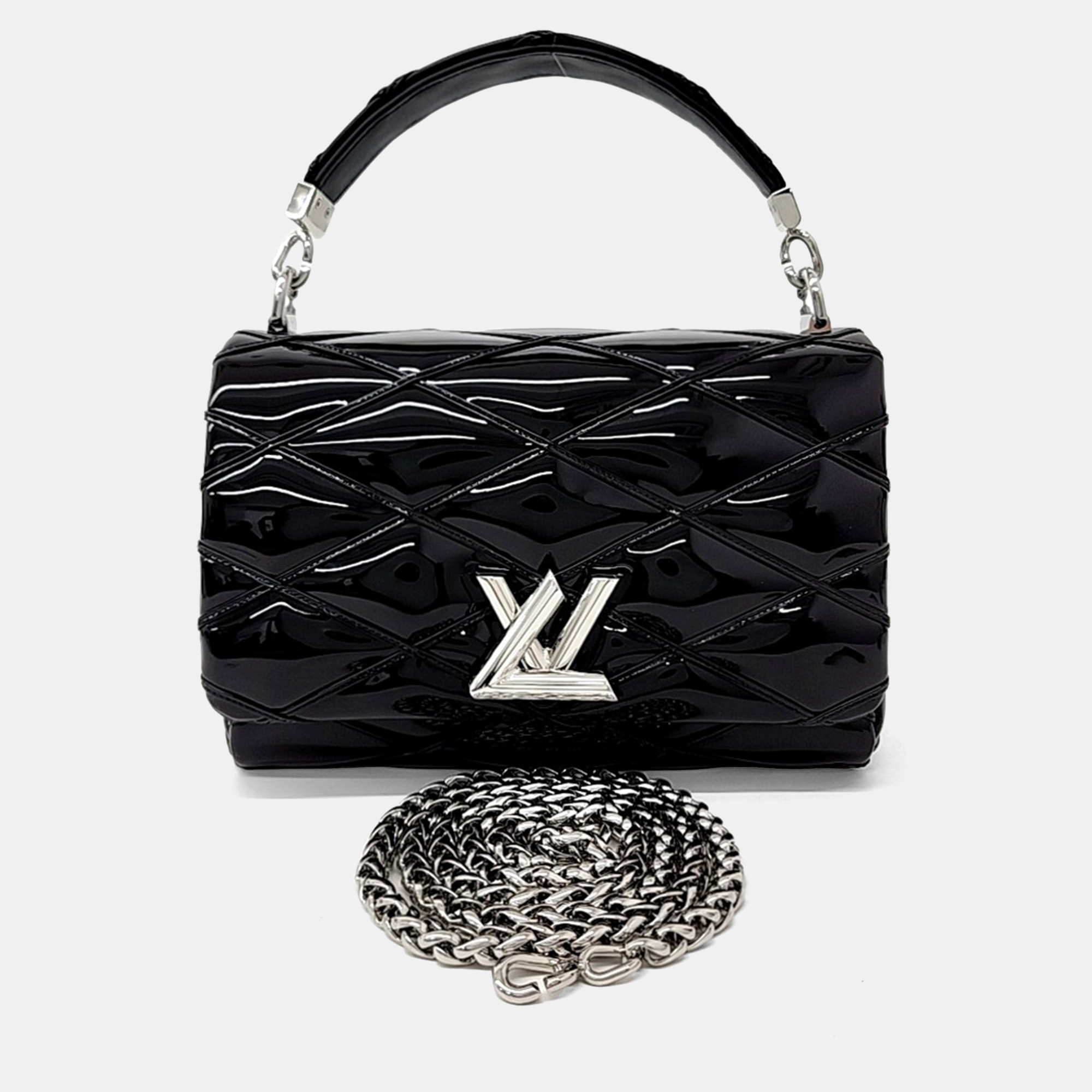 

Louis Vuitton Black Patent Leather Bag
