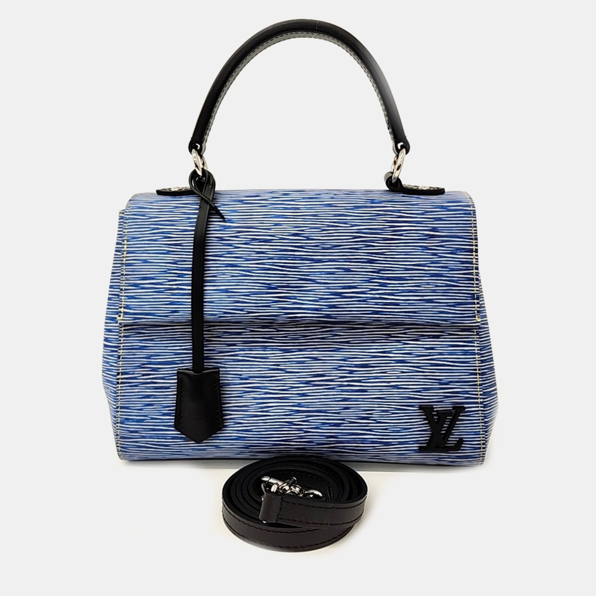 

Louis Vuitton Blue Leather Epi Clooney BB