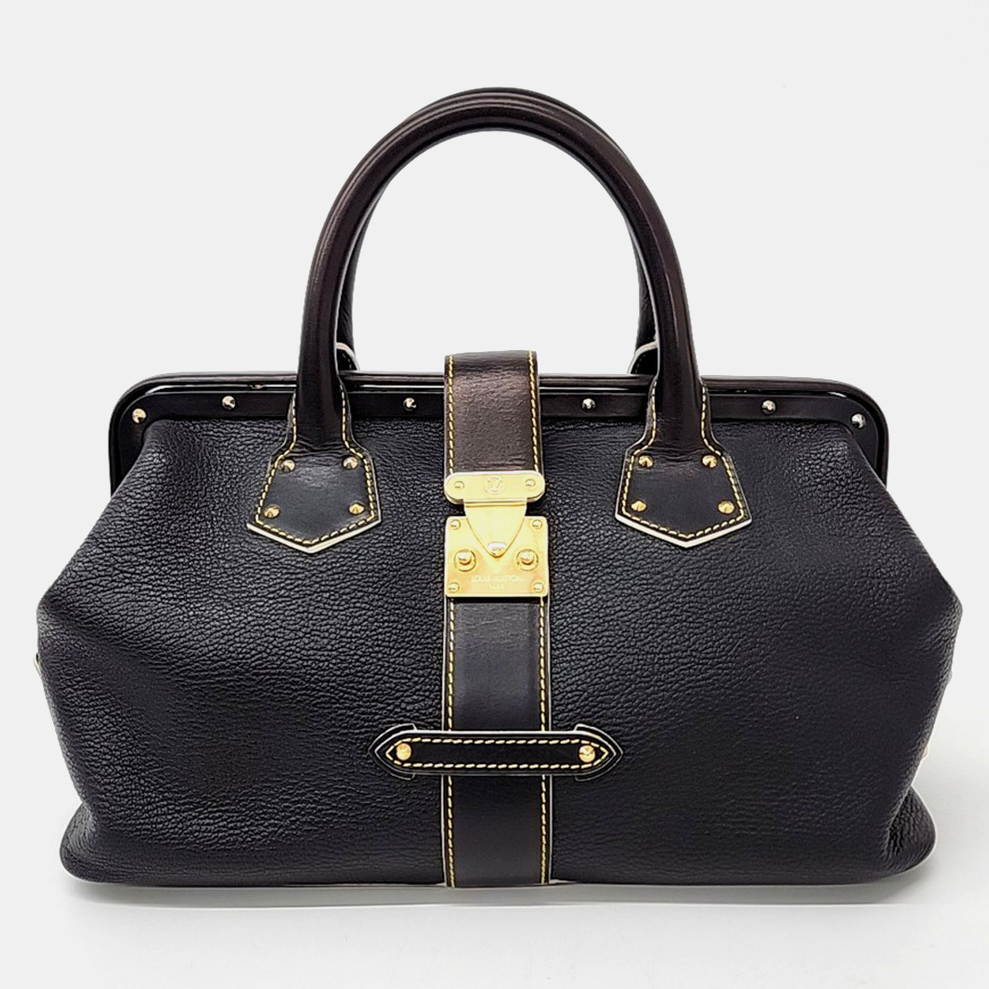 

Louis Vuitton Black Leather Suhari Langeux PM