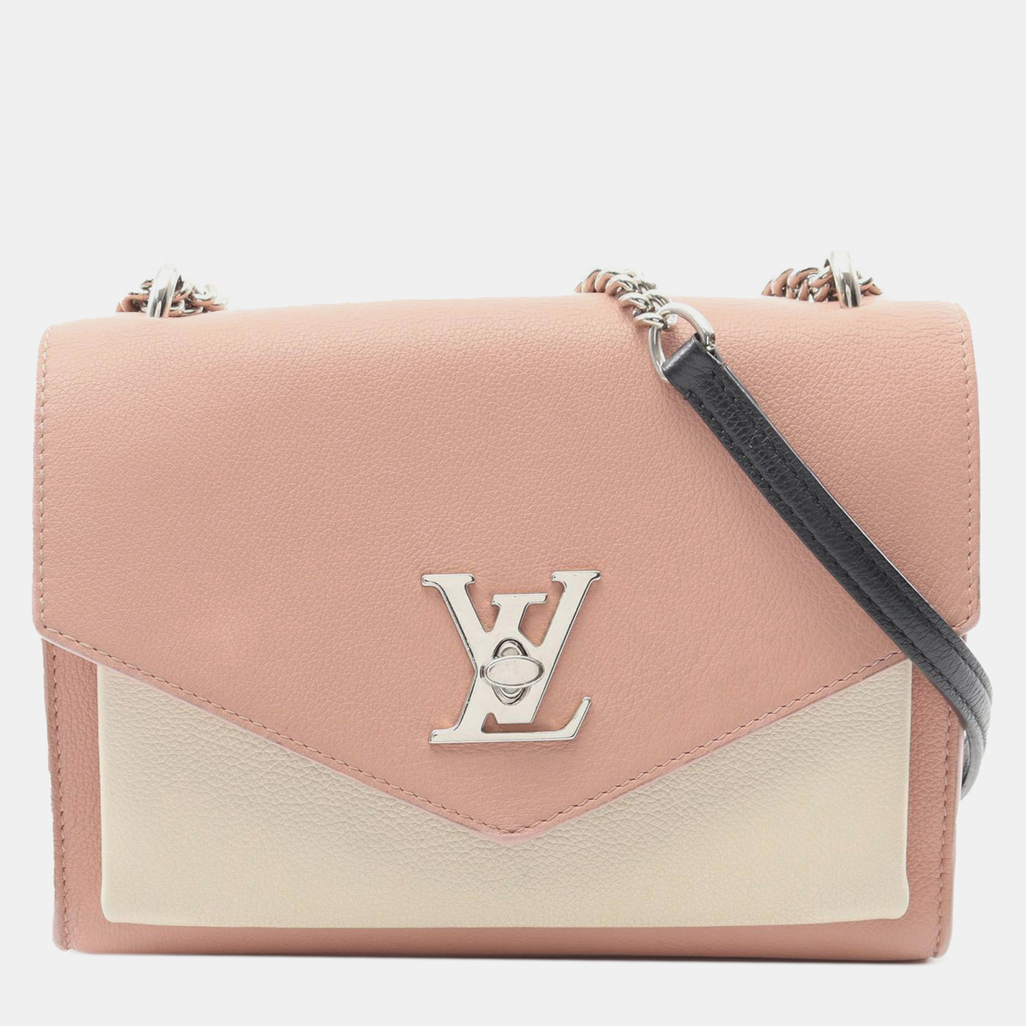 

Louis Vuitton Pink Bicolor Leather MyLockMe Chain BB