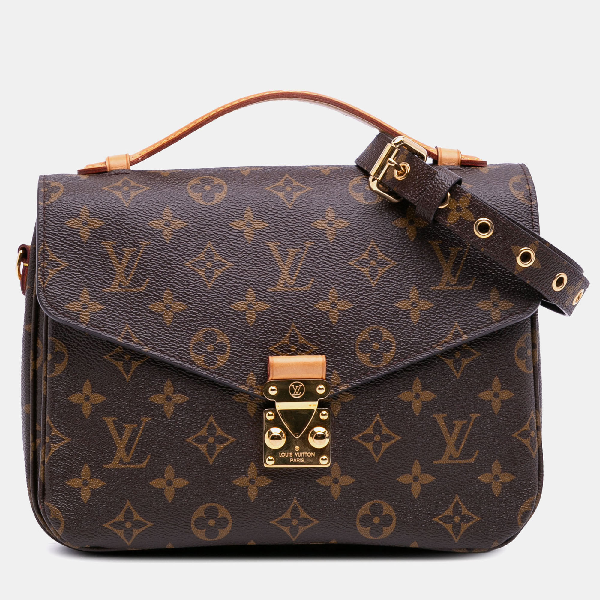 

Louis Vuitton Brown Monogram Pochette Metis
