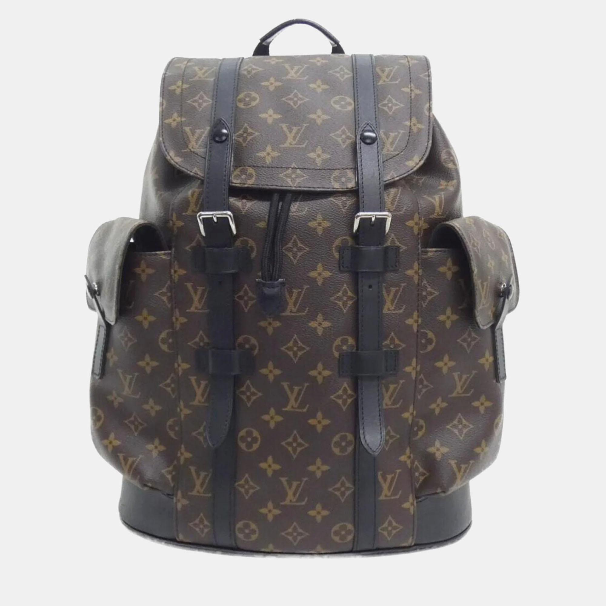 

Louis Vuitton Christopher MM Monogram Macassar Canvas Backpack, Brown