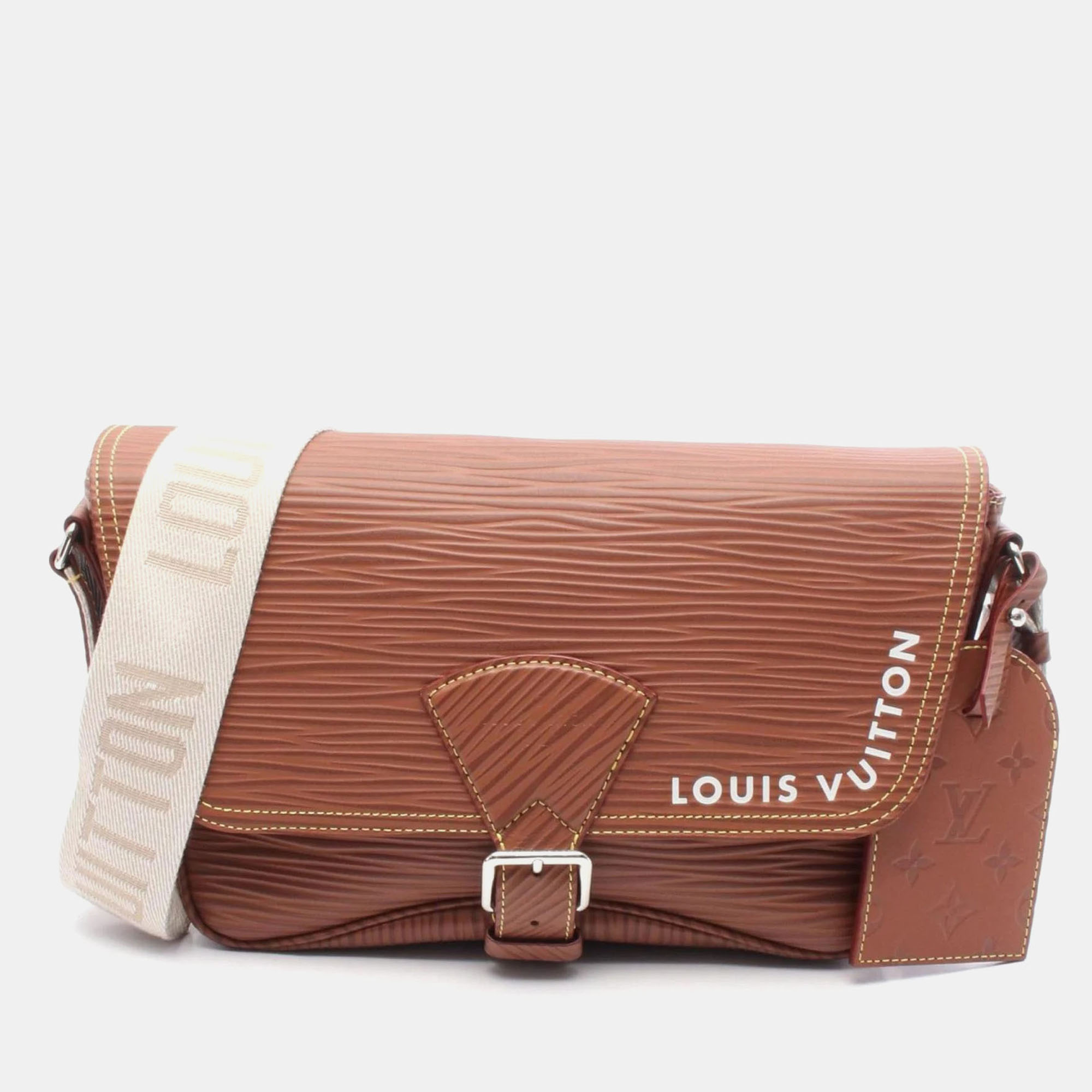 

Louis Vuitton Montsouris  Brown Epi Leather Shoulder Bag