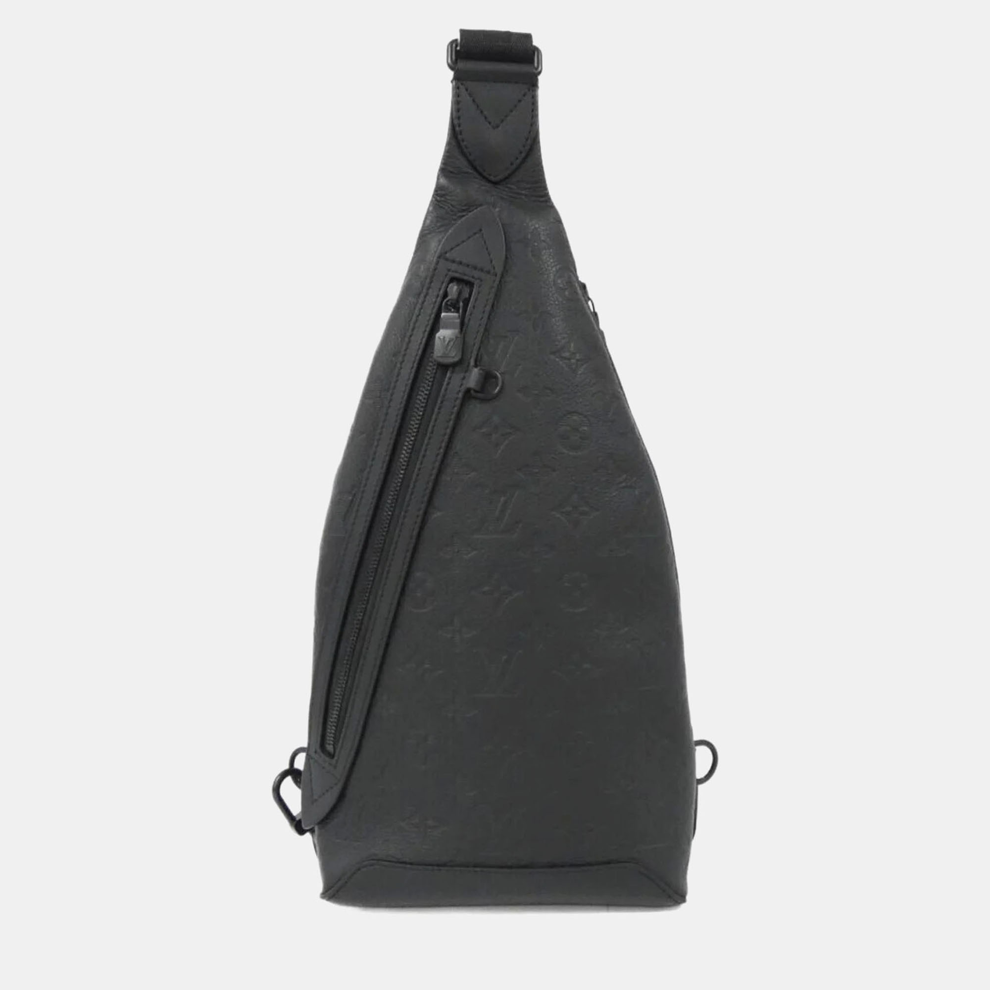 

Louis Vuitton Duo Sling Monogram Shadow Leather Shoulder Bag, Black