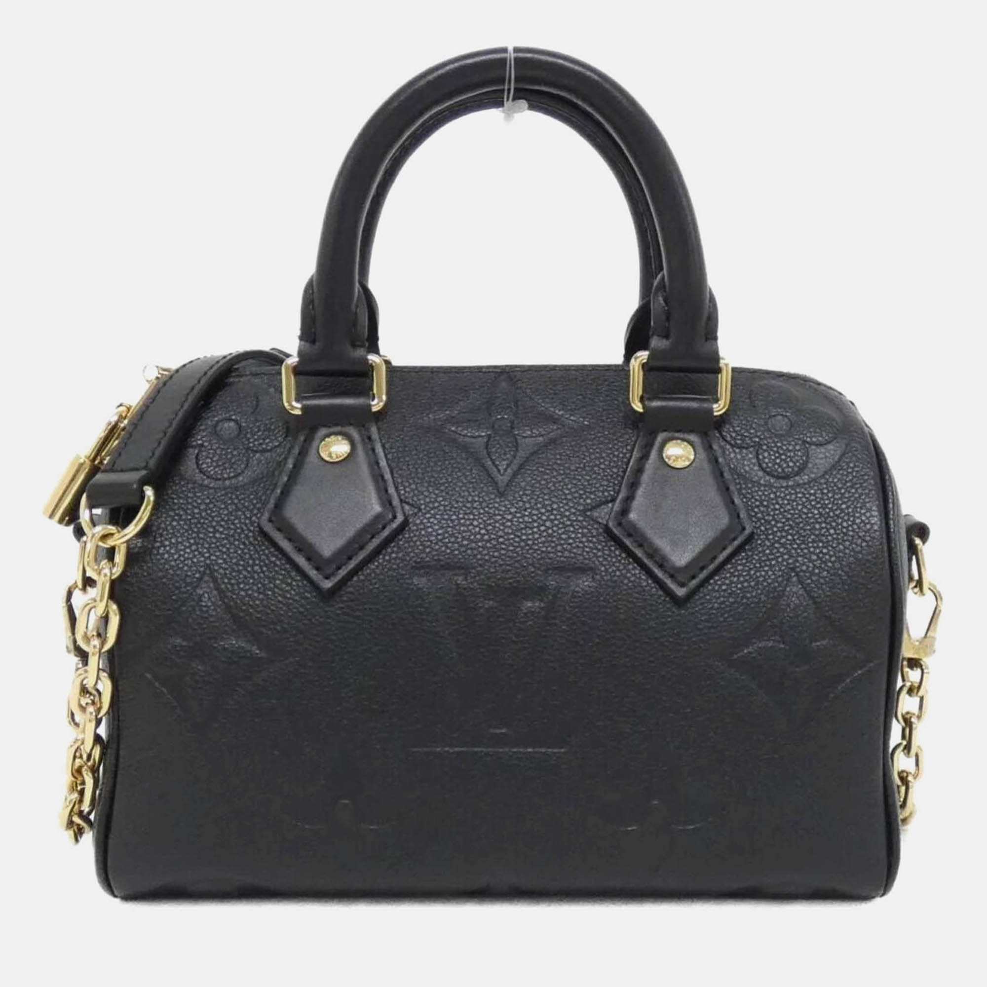 

Louis Vuitton Speedy Bandouliere 20 Monogram Empreinte Boston Bag, Brown
