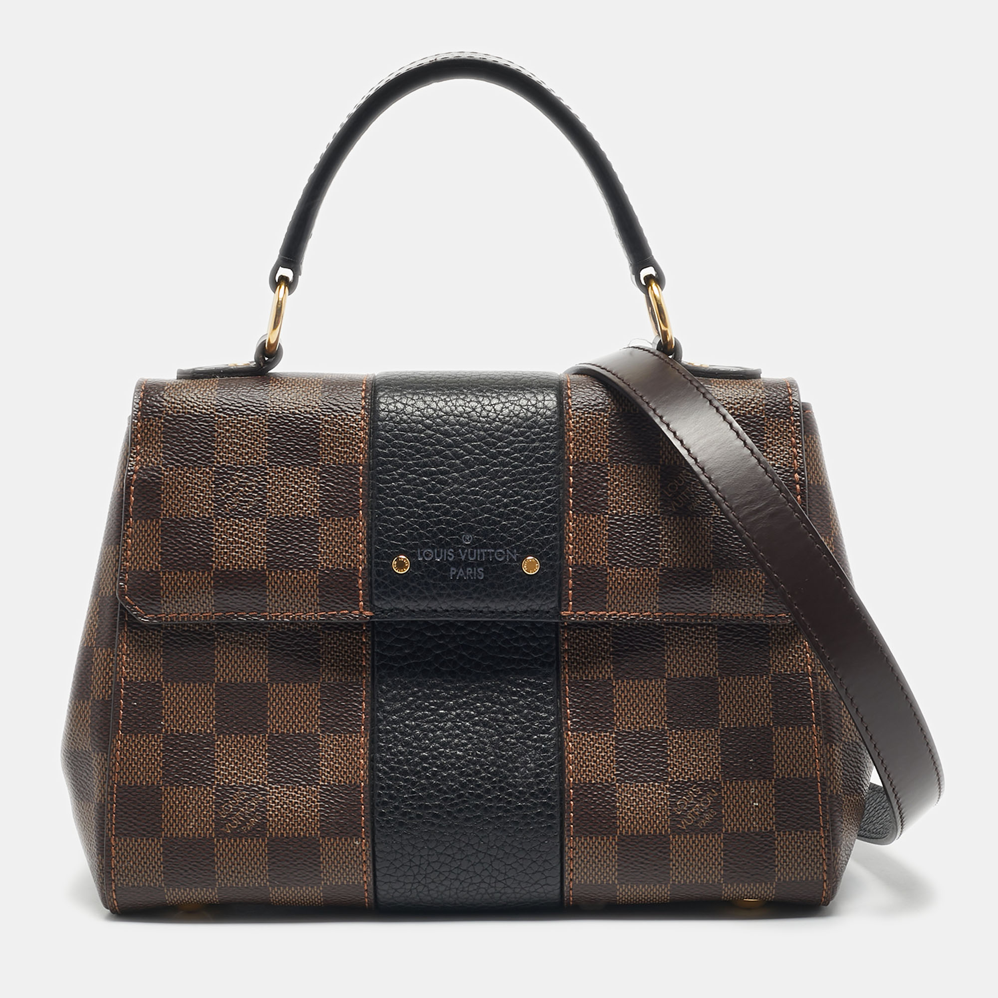 

Louis Vuitton Black Damier Ebene Canvas Bond Street BB Bag