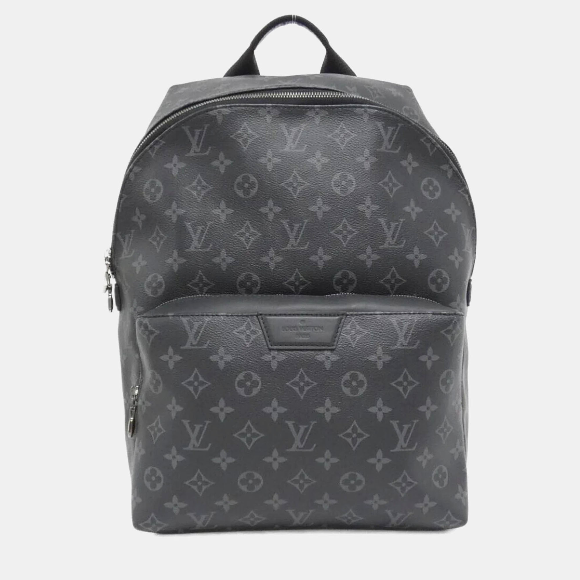 Pre-owned Louis Vuitton Monogram Eclipse Backpack In Black
