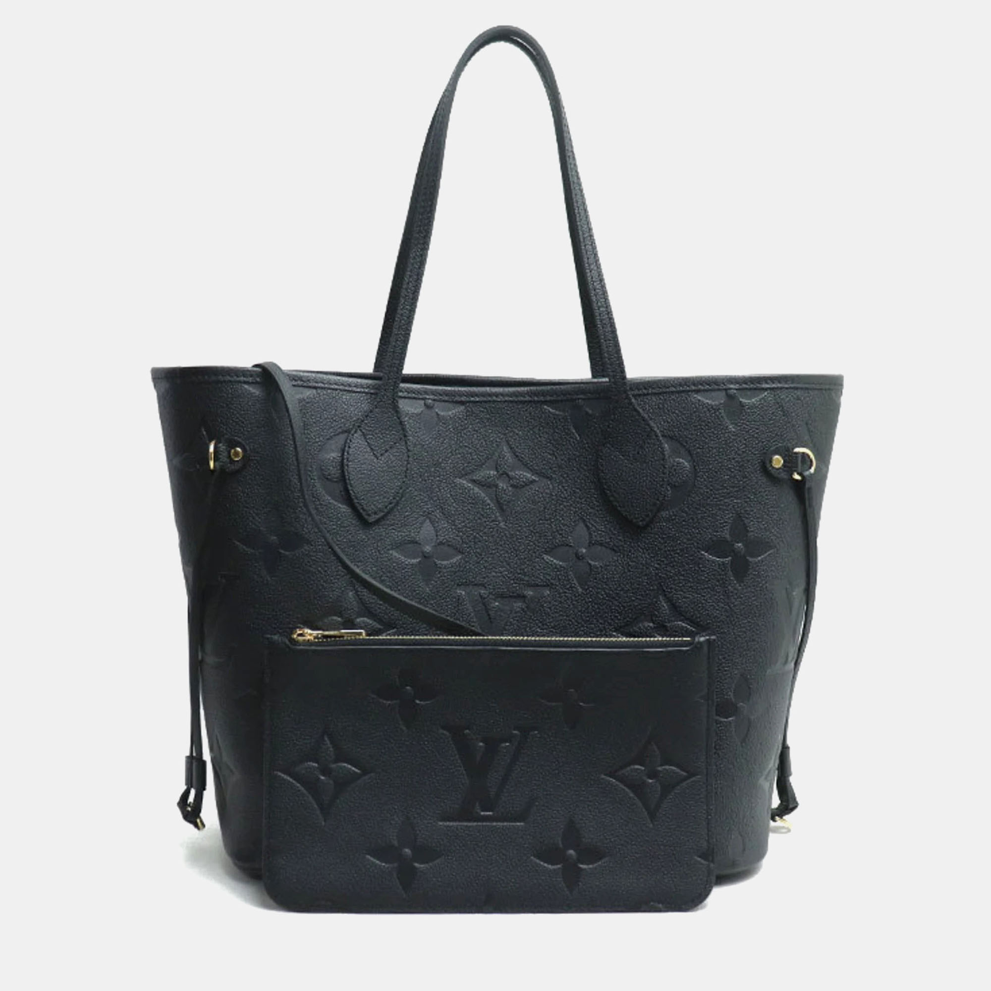 

Louis Vuitton Neverfull MM Noir Empreinte Tote Bag, Black