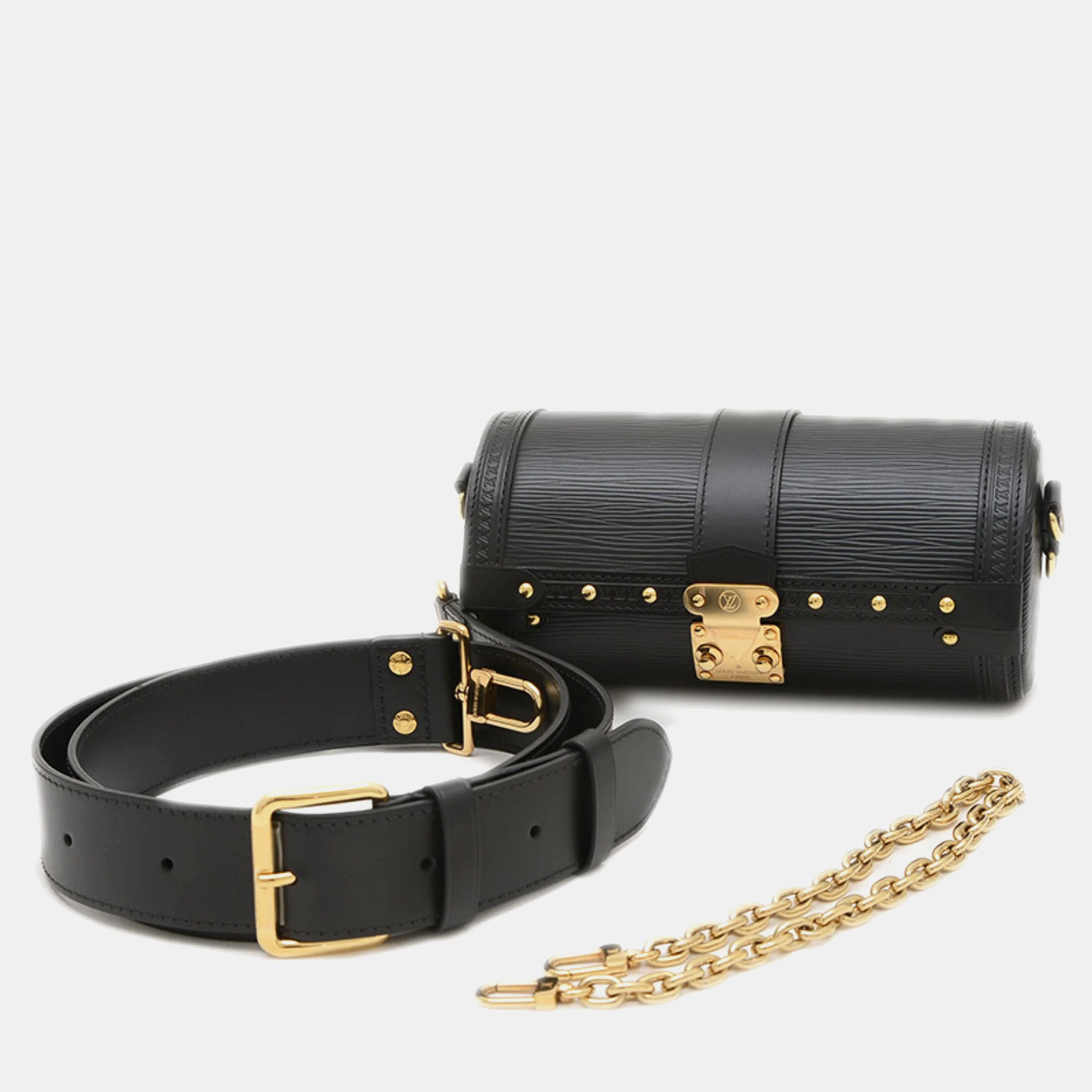 

Louis Vuitton Papillon Trunk Black Epi Leather Shoulder Bag