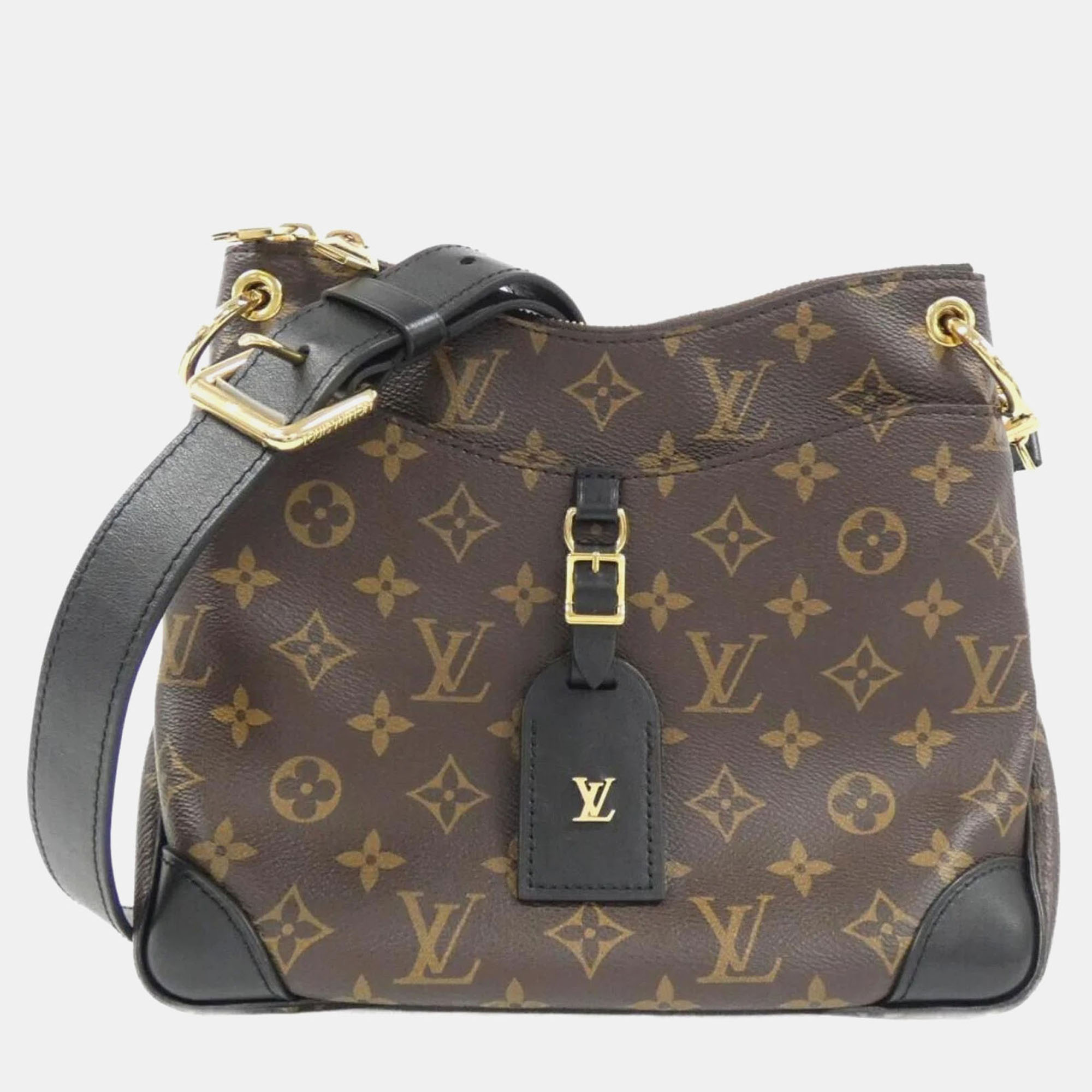 

Louis Vuitton Monogram Odeon Mm Shoulder Bag, Black