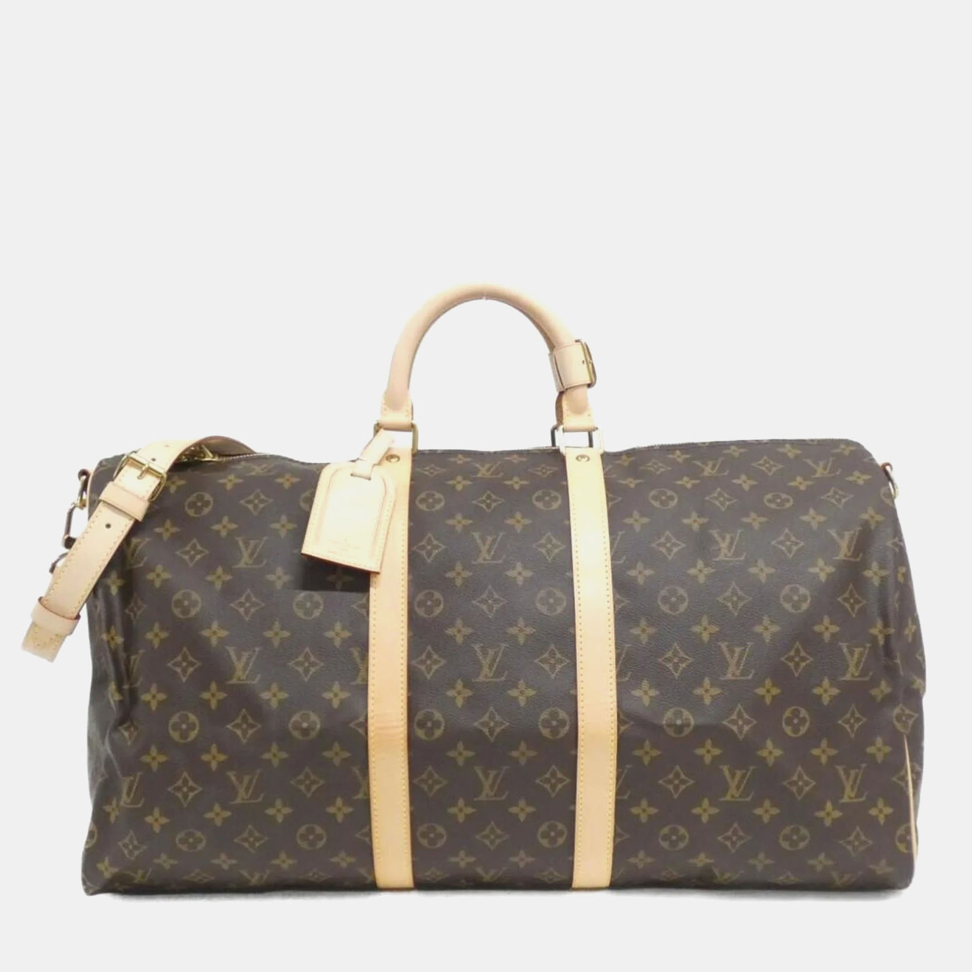 

Louis Vuitton Keepall Bandouliere 55 Monogram Coated Canvas Boston Bag, Brown