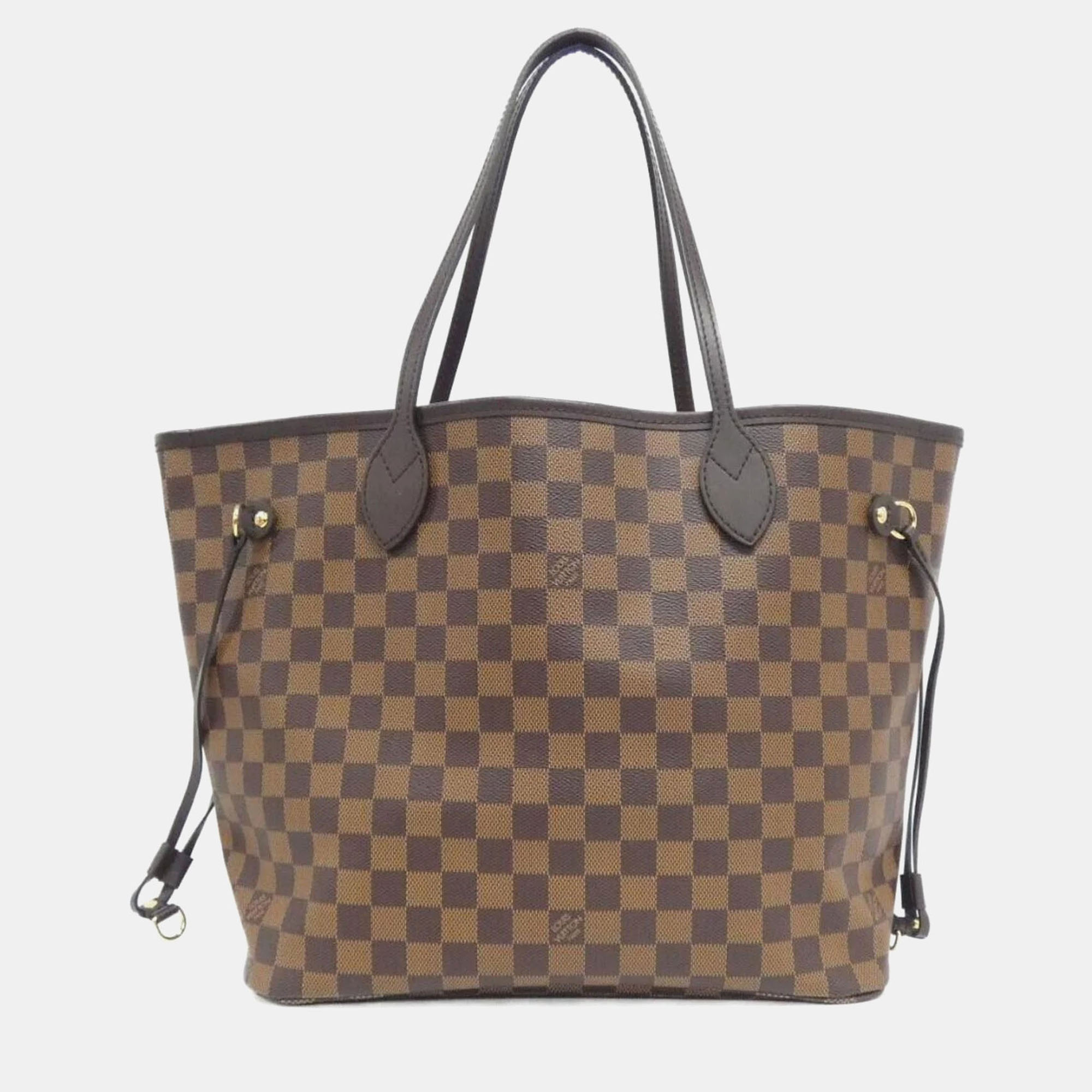 

Louis Vuitton Neverfull MM Damier Ebene Canvas Tote Bag, Brown