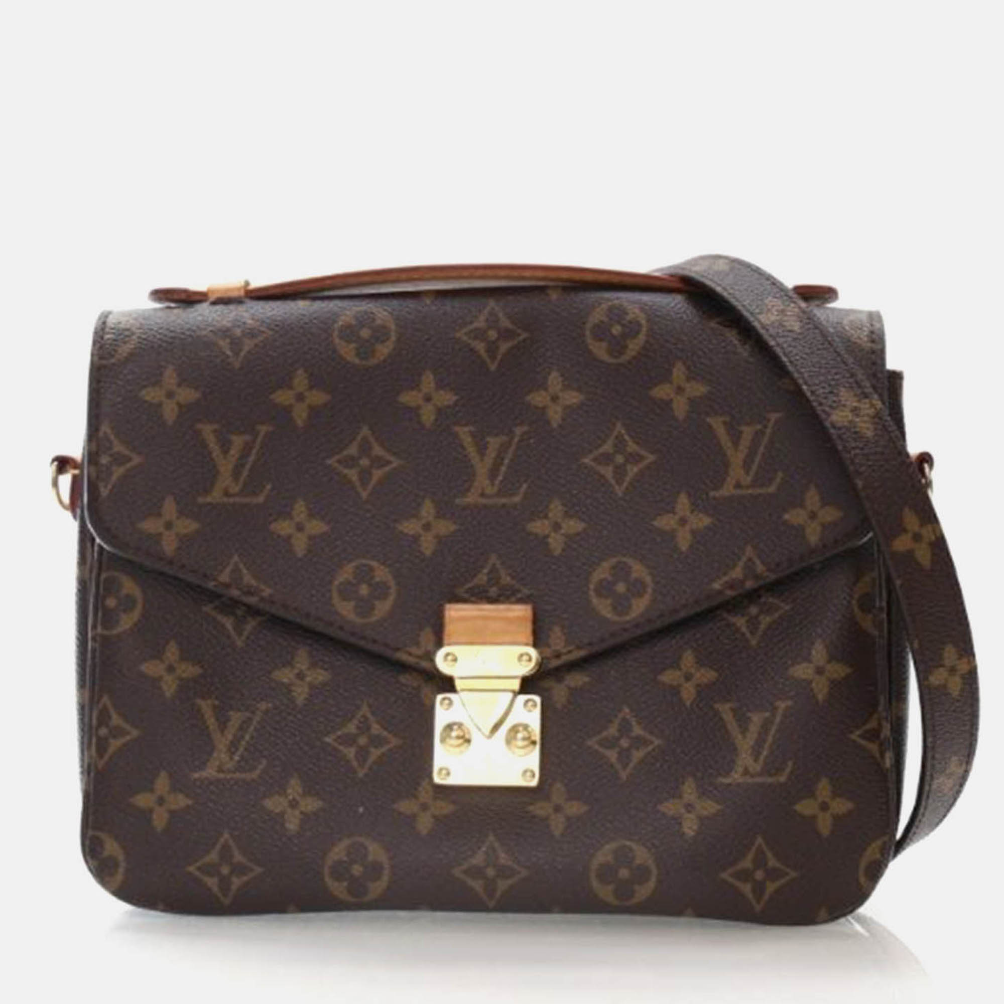 

Louis Vuitton Pochette Metis Brown Monogram Coated Canvas Shoulder Bag