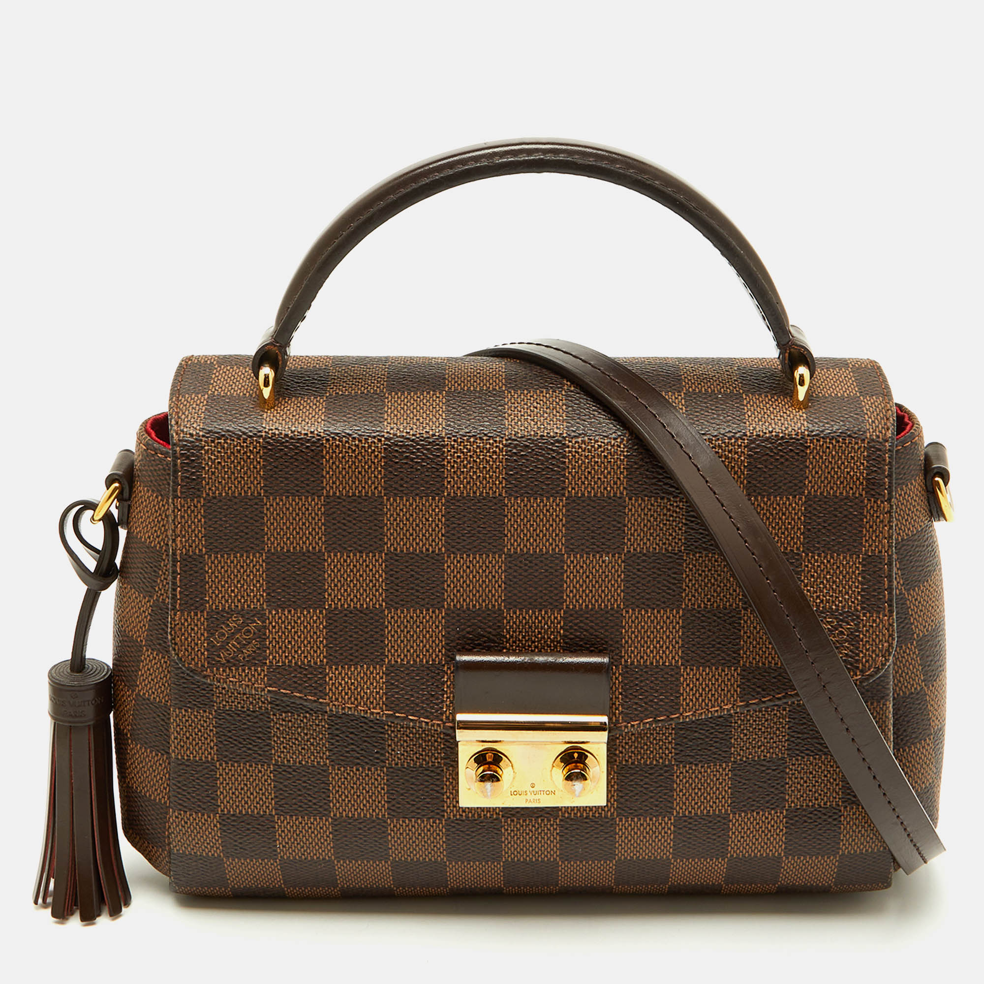 

Louis Vuitton Damier Ebene Canvas Croisette Bag, Brown