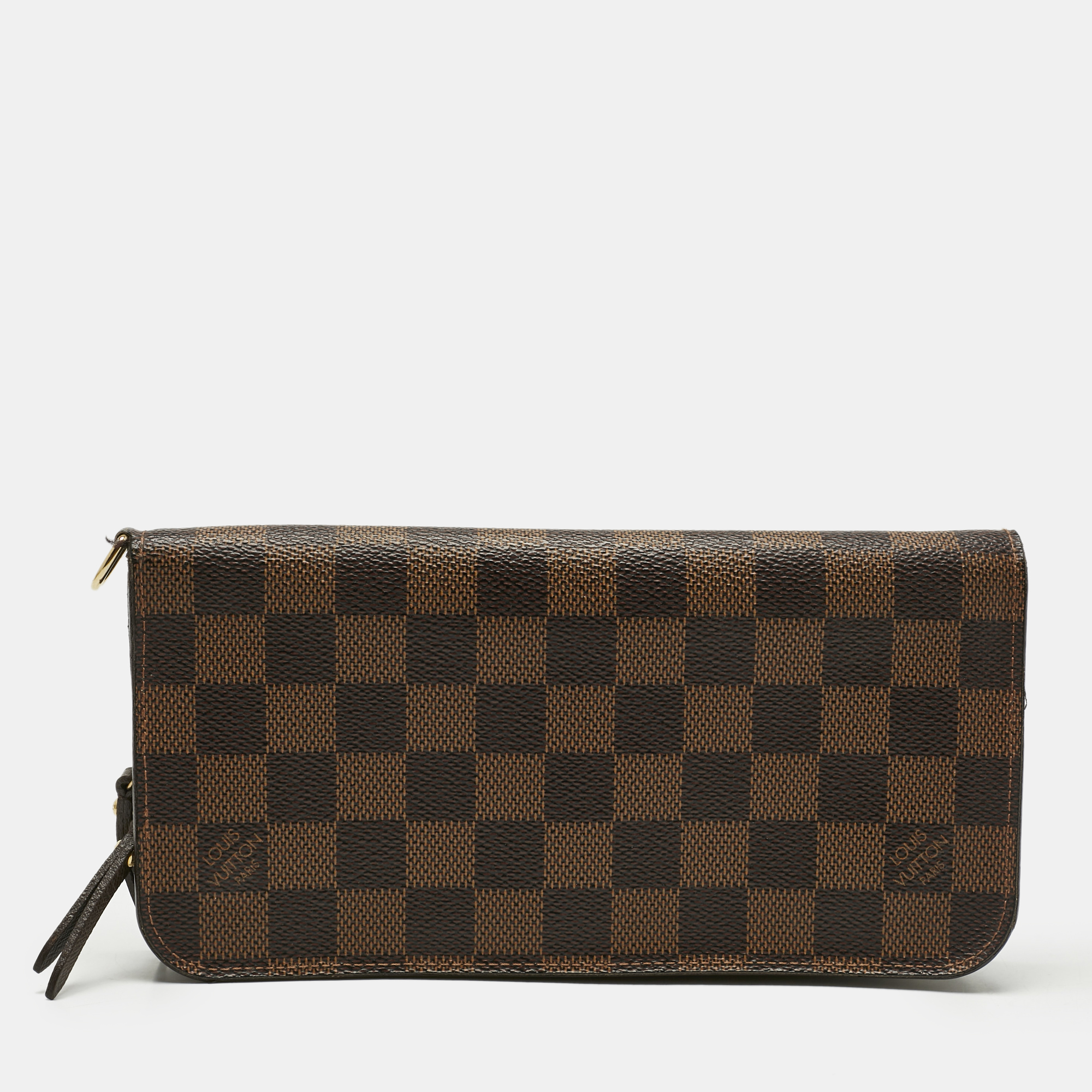 

Louis Vuitton Damier Ebene Canvas Insolite Wallet, Brown