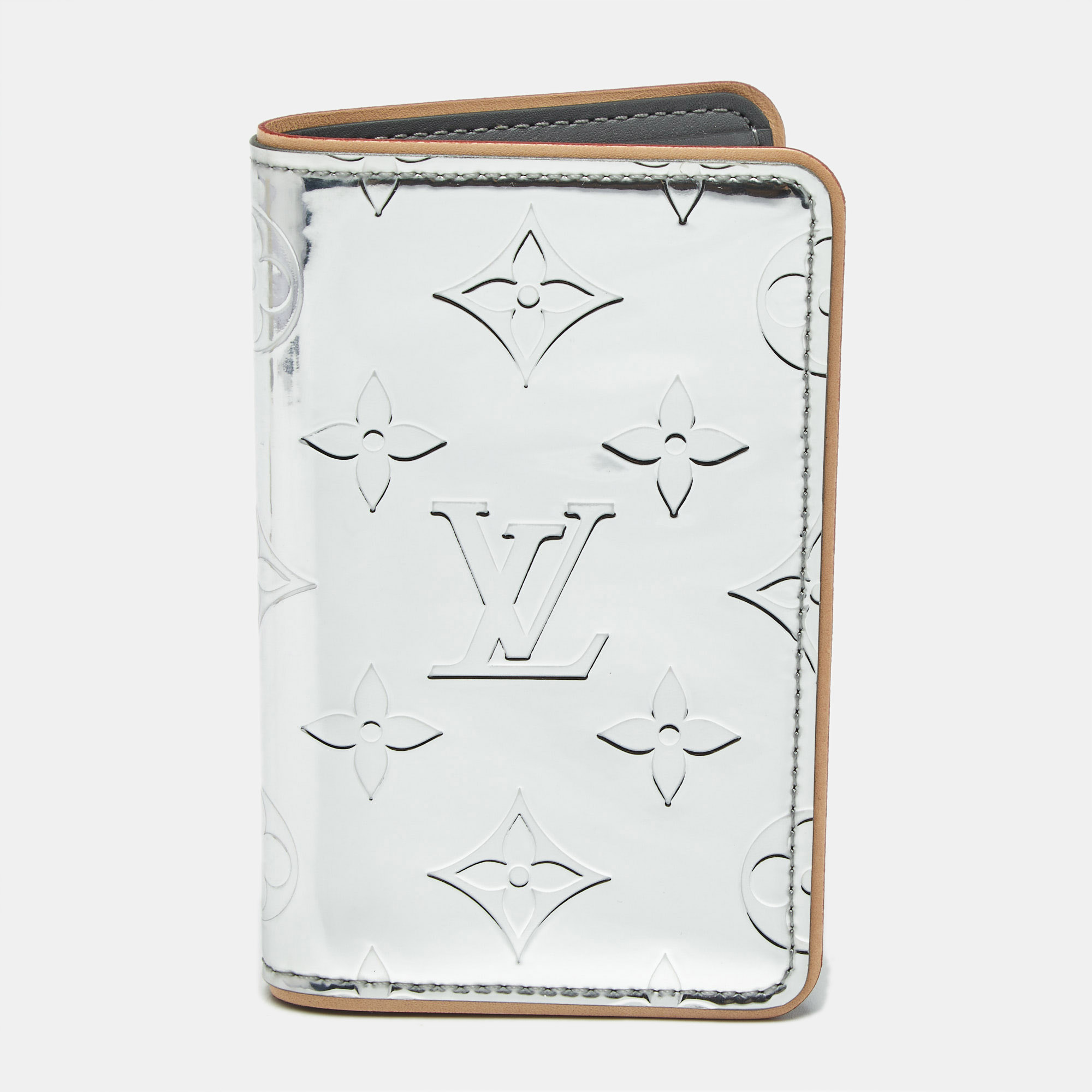 

Louis Vuitton Monogram Mirror Canvas Slender Pocket Organizer, Silver