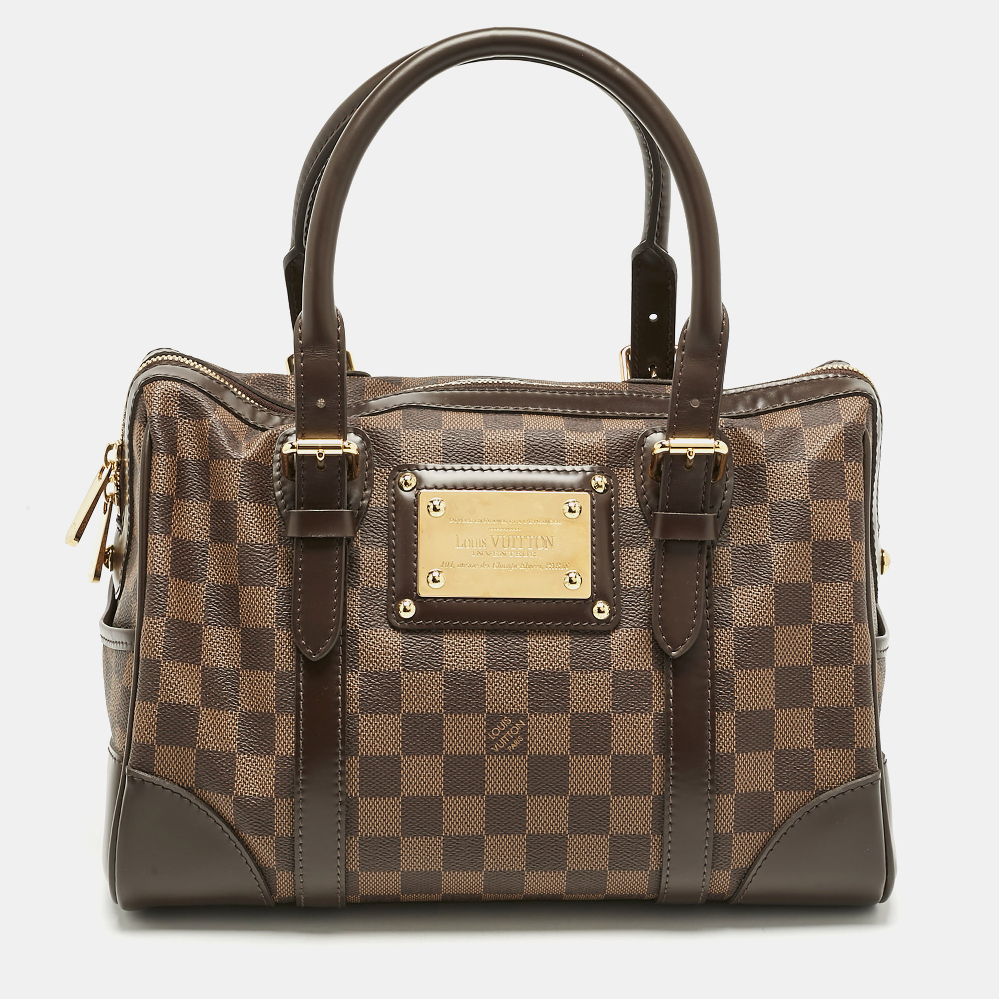 

Louis Vuitton Damier Ebene Canvas Berkeley Bag, Brown
