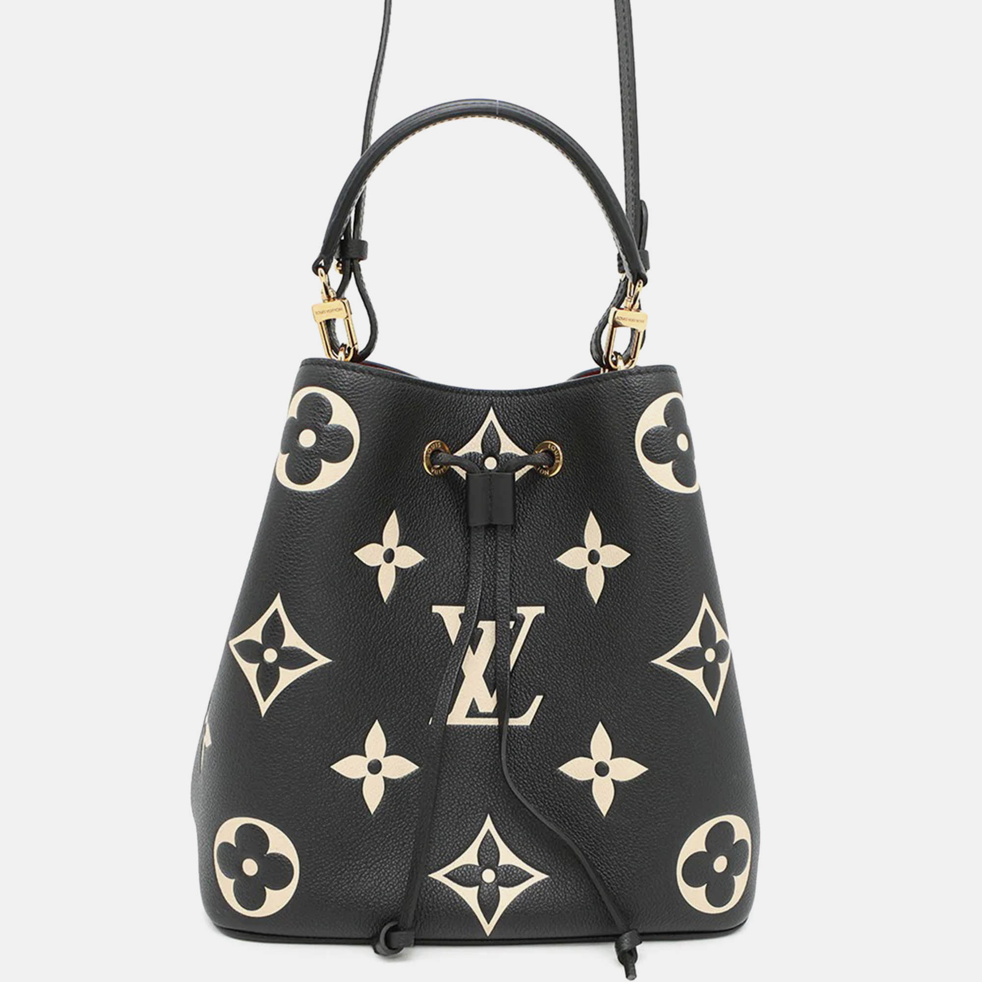 

Louis Vuitton Neonoe MM Bicolor Monogram Empreinte Leather Bag, Beige