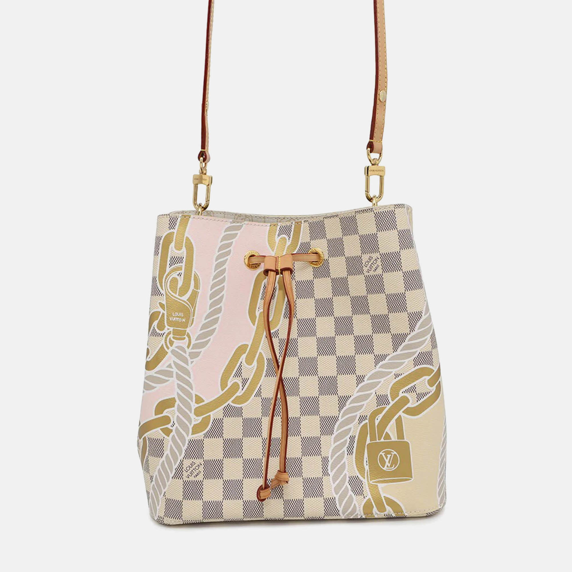 

Louis Vuitton Neonoe MM White Damier Azur Shoulder Bag