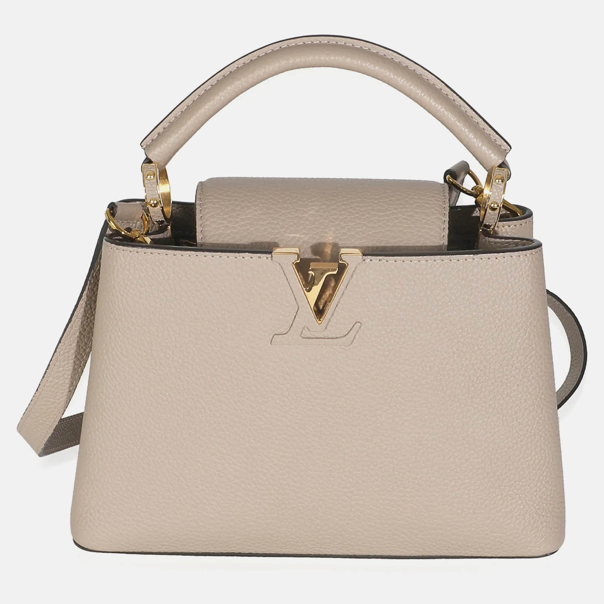 

Louis Vuitton Galet Taurillon Capucines BB, Beige