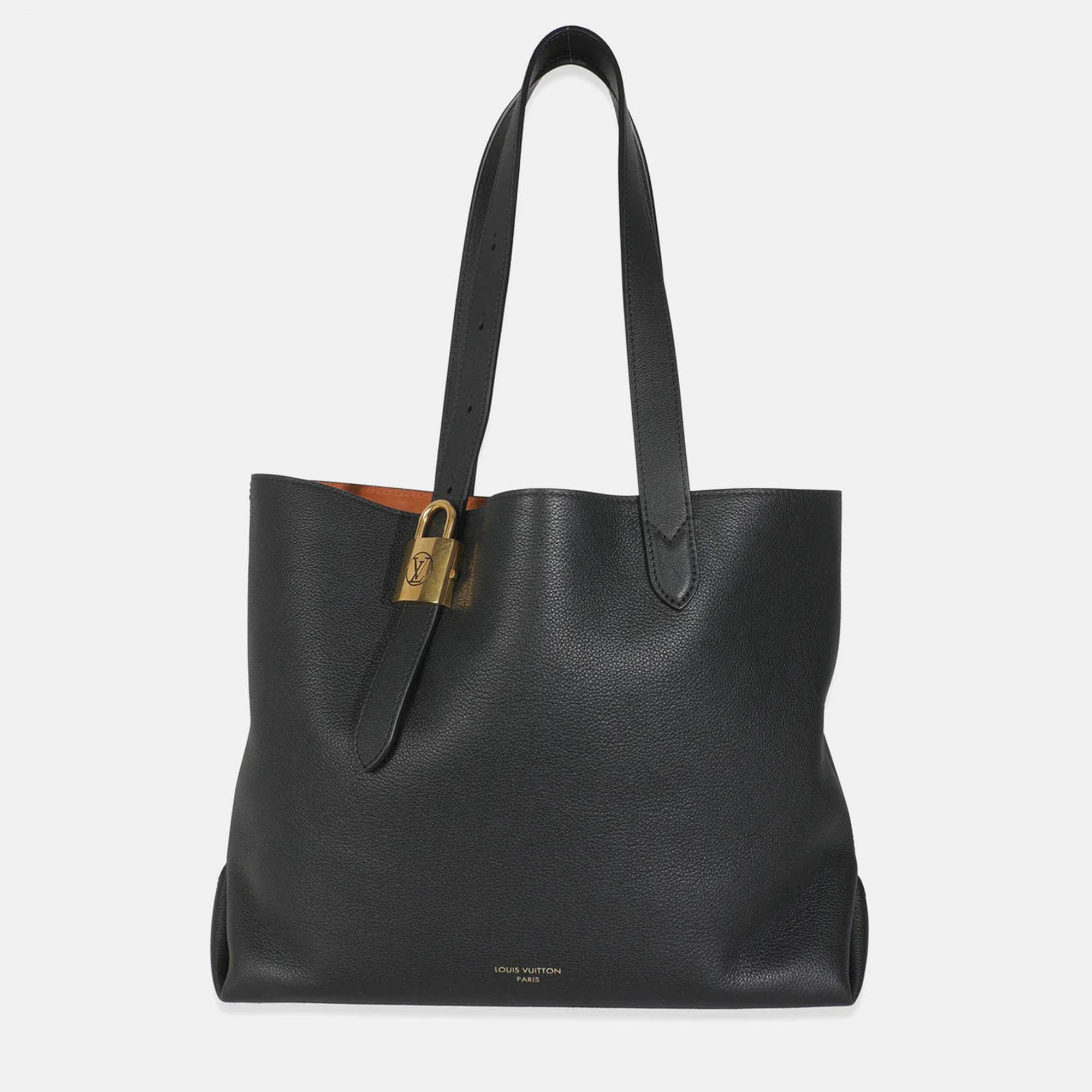 

Louis Vuitton Black Grained Calfskin Low Key Cabas MM