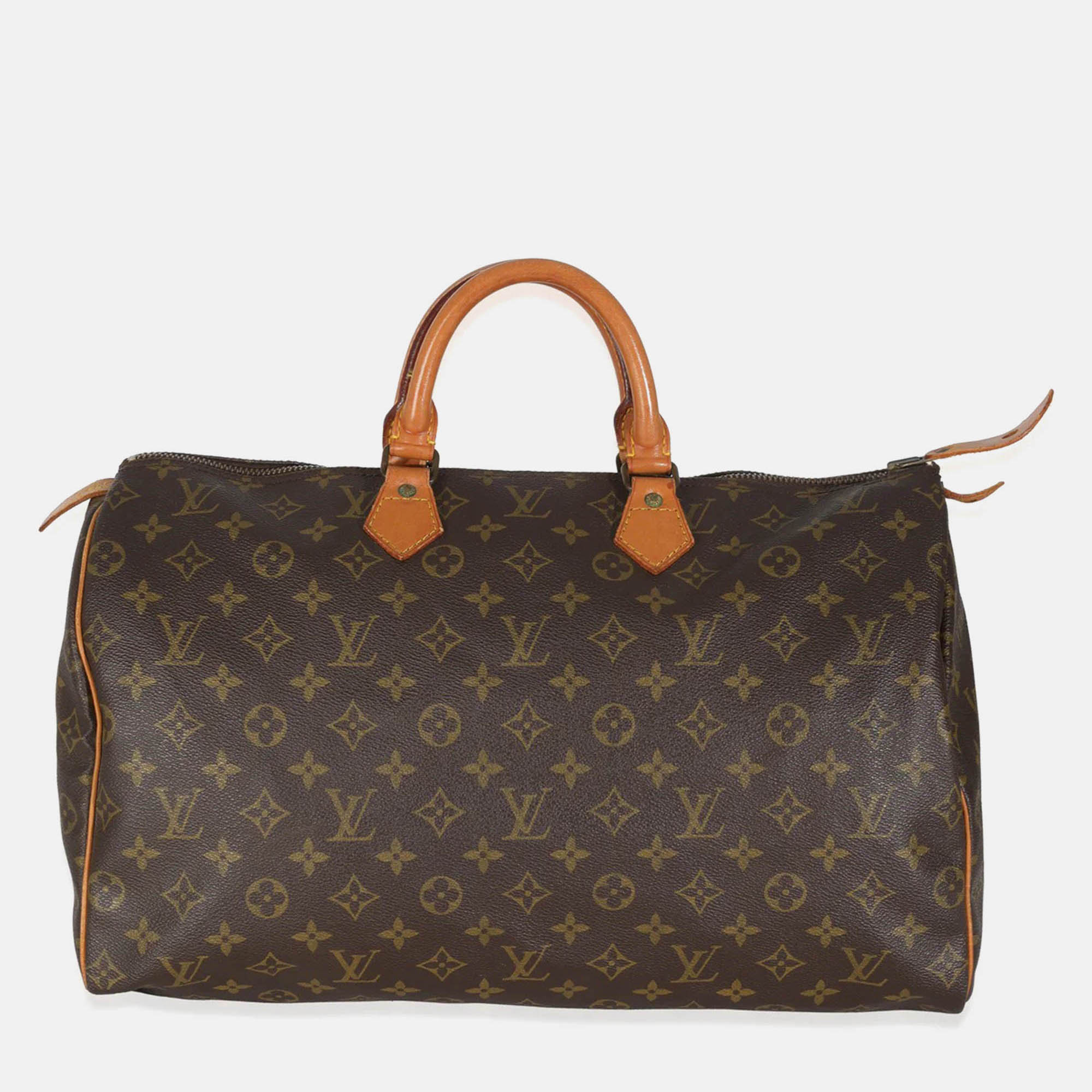 

Louis Vuitton Monogram Canvas Speedy 40, Brown